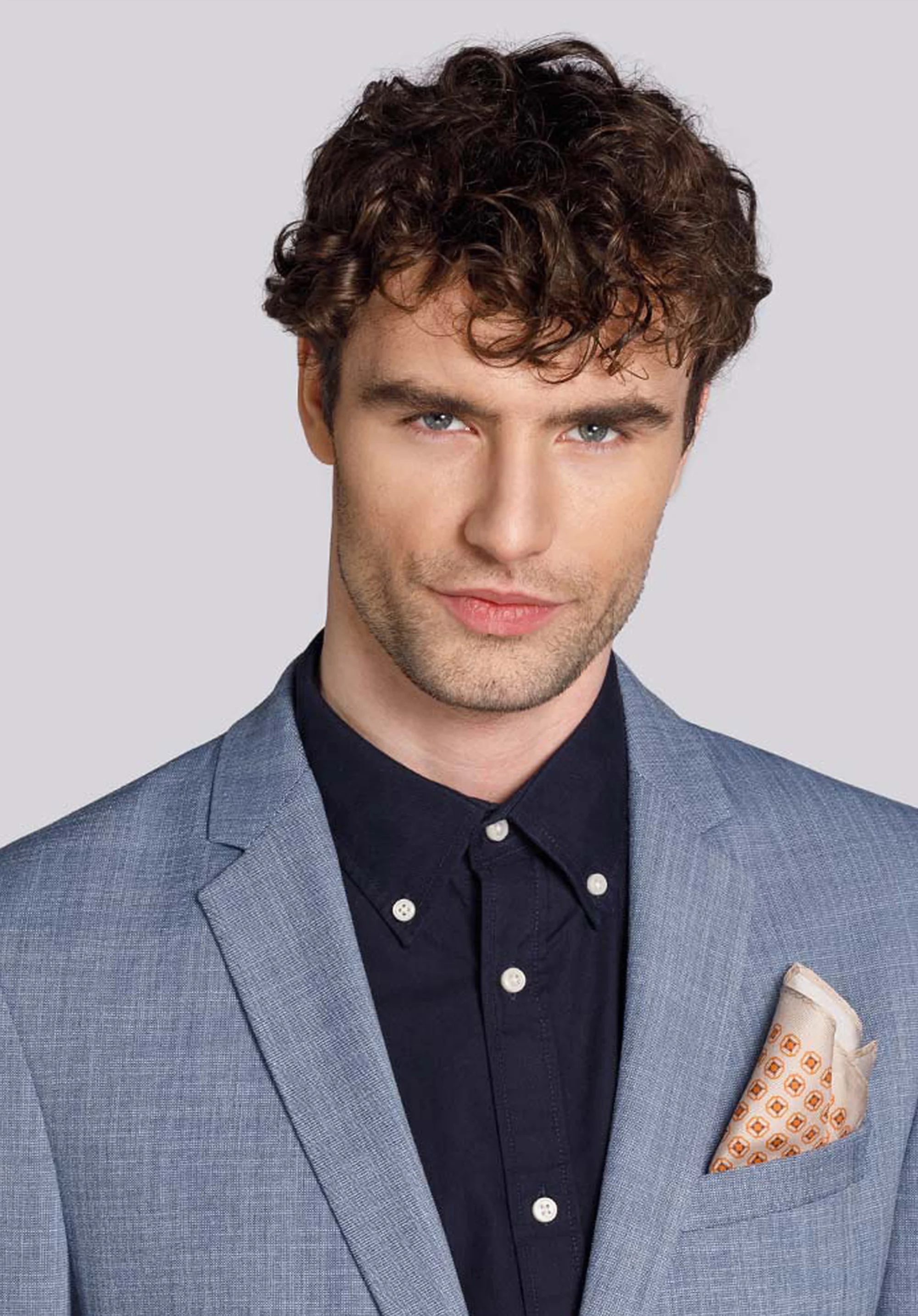 Poszetka z jedwabiu wzorzysta duża