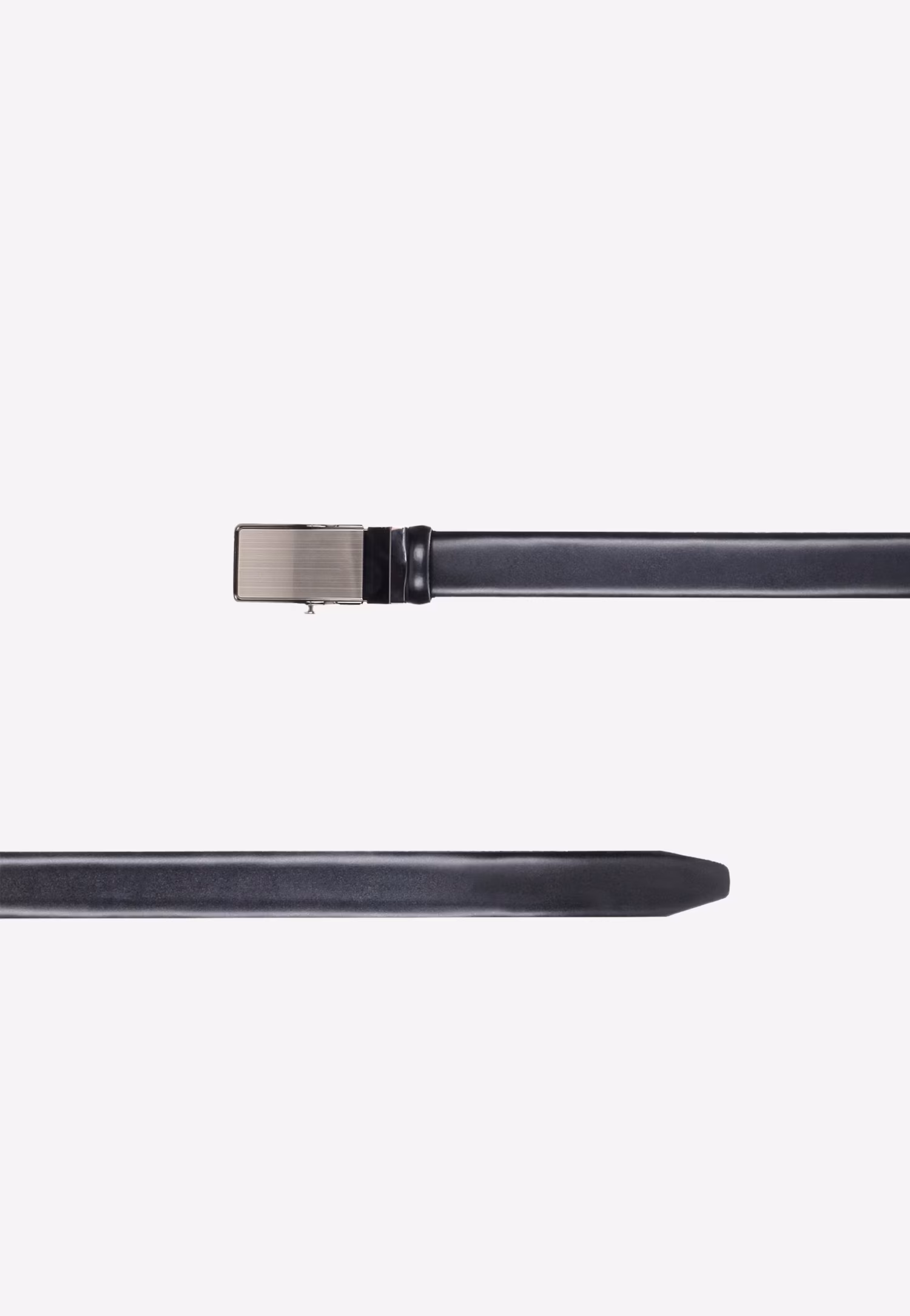 Brązowy pasek z pełną klamrą