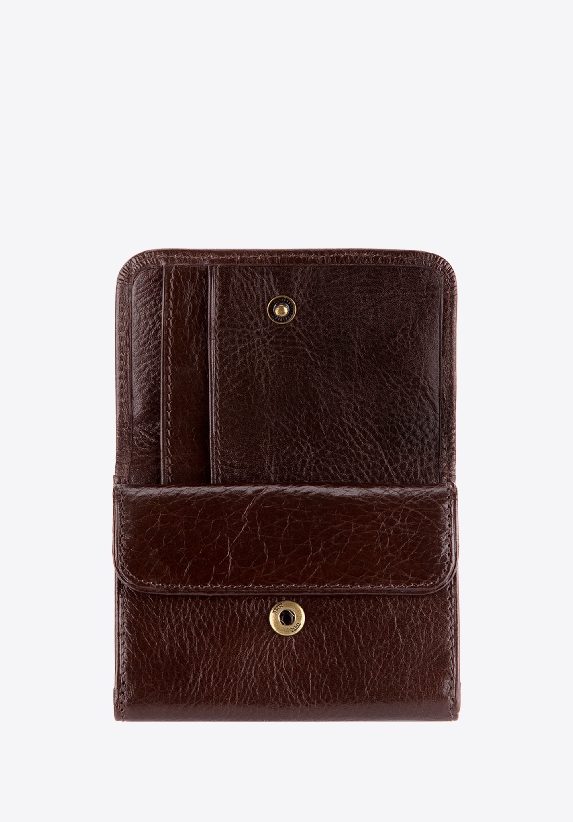 Portfel skórzany mały na zatrzask