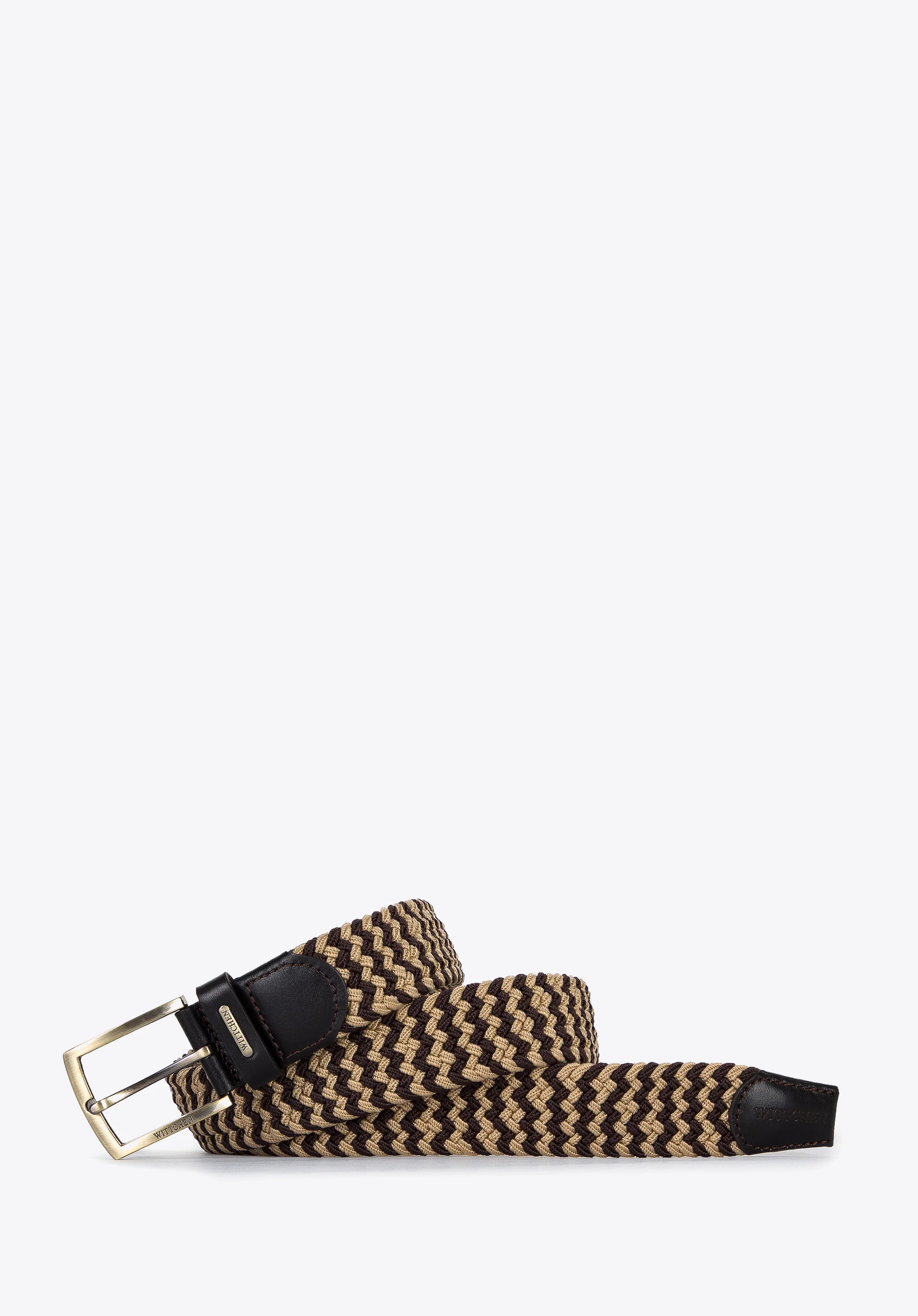 Męski pasek z plecionki