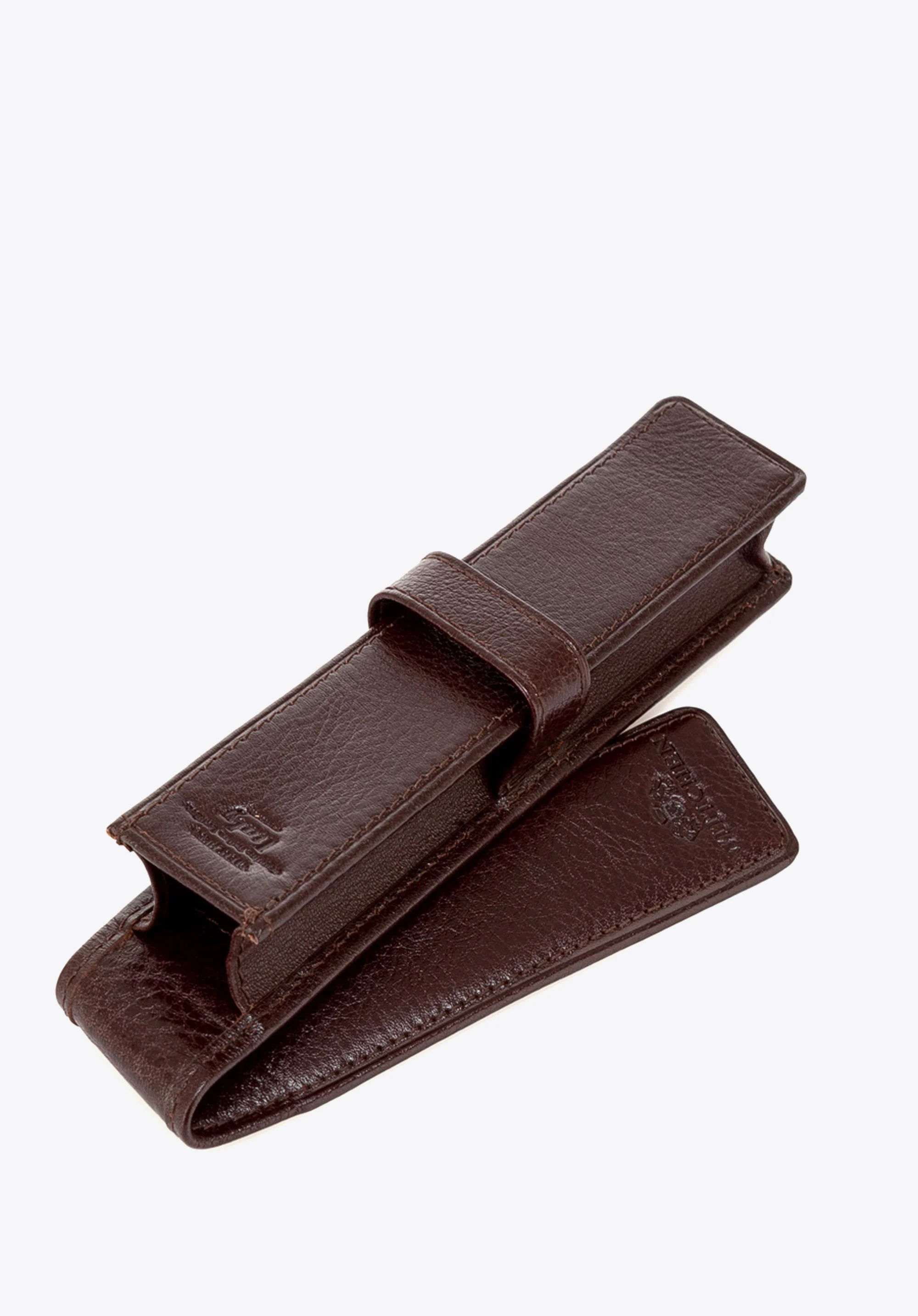 Etui na pióro skórzane proste