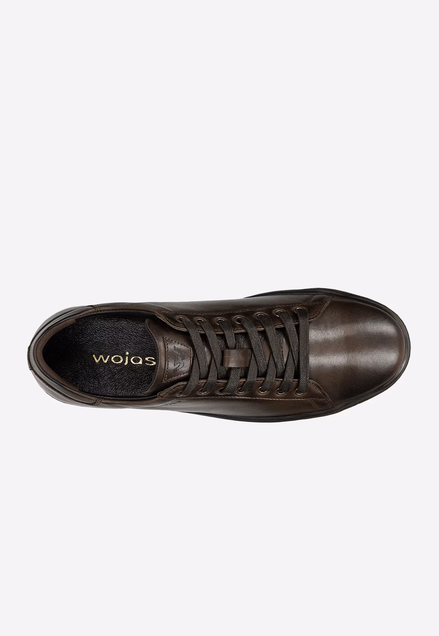 Czarne skórzane trampki męskie ze wstawkami z dwoiny