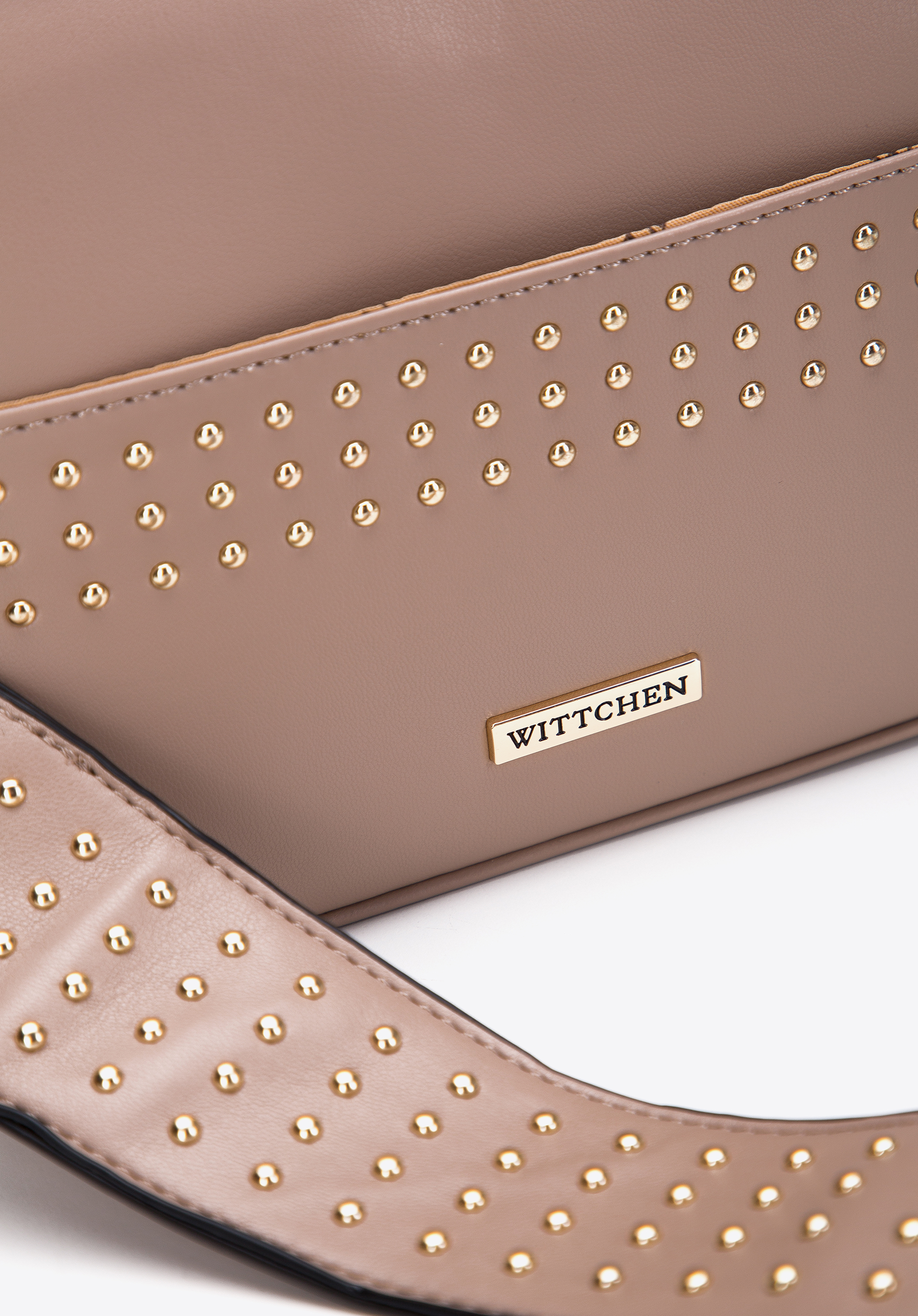 Damska listonoszka pudełkowa z nitami