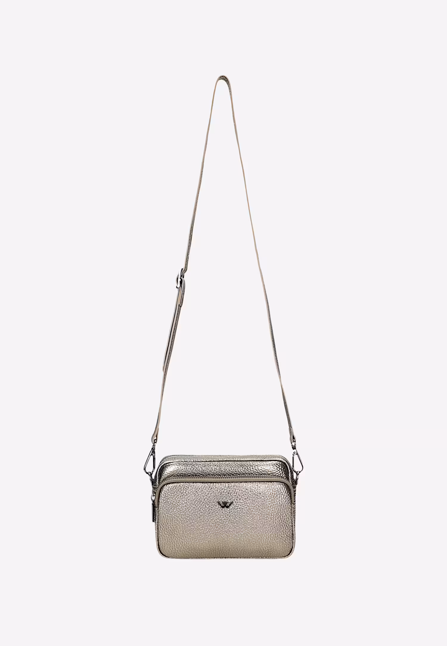 Mała złota torebka damska crossbody