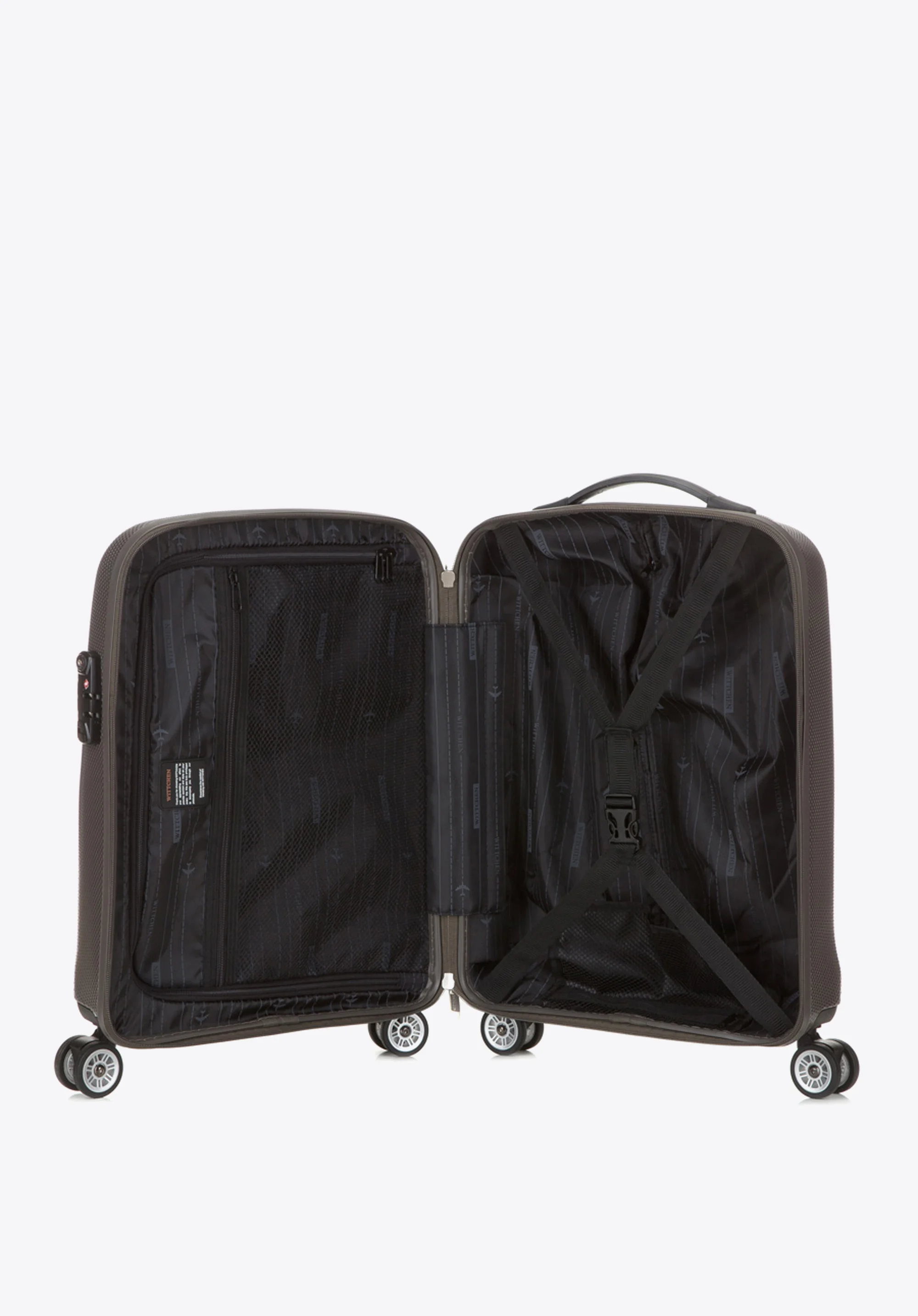 Walizka kabinowa z polikarbonu jednokolorowa