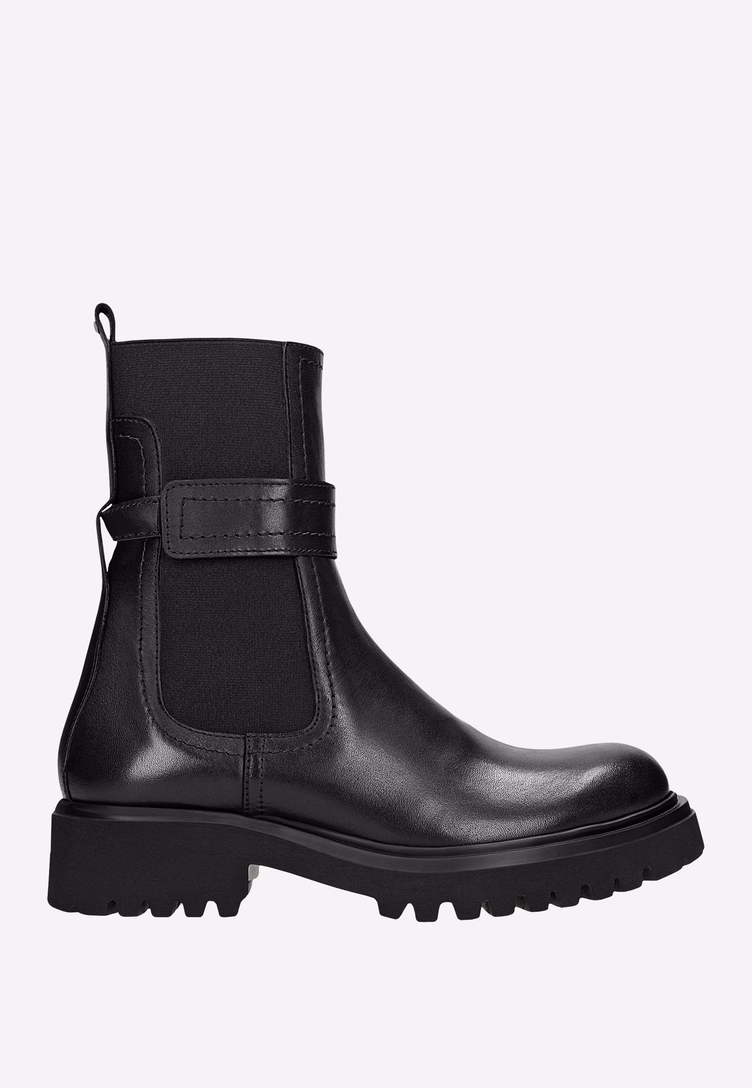 Wysokie sztyblety damskie ze skóry licowej