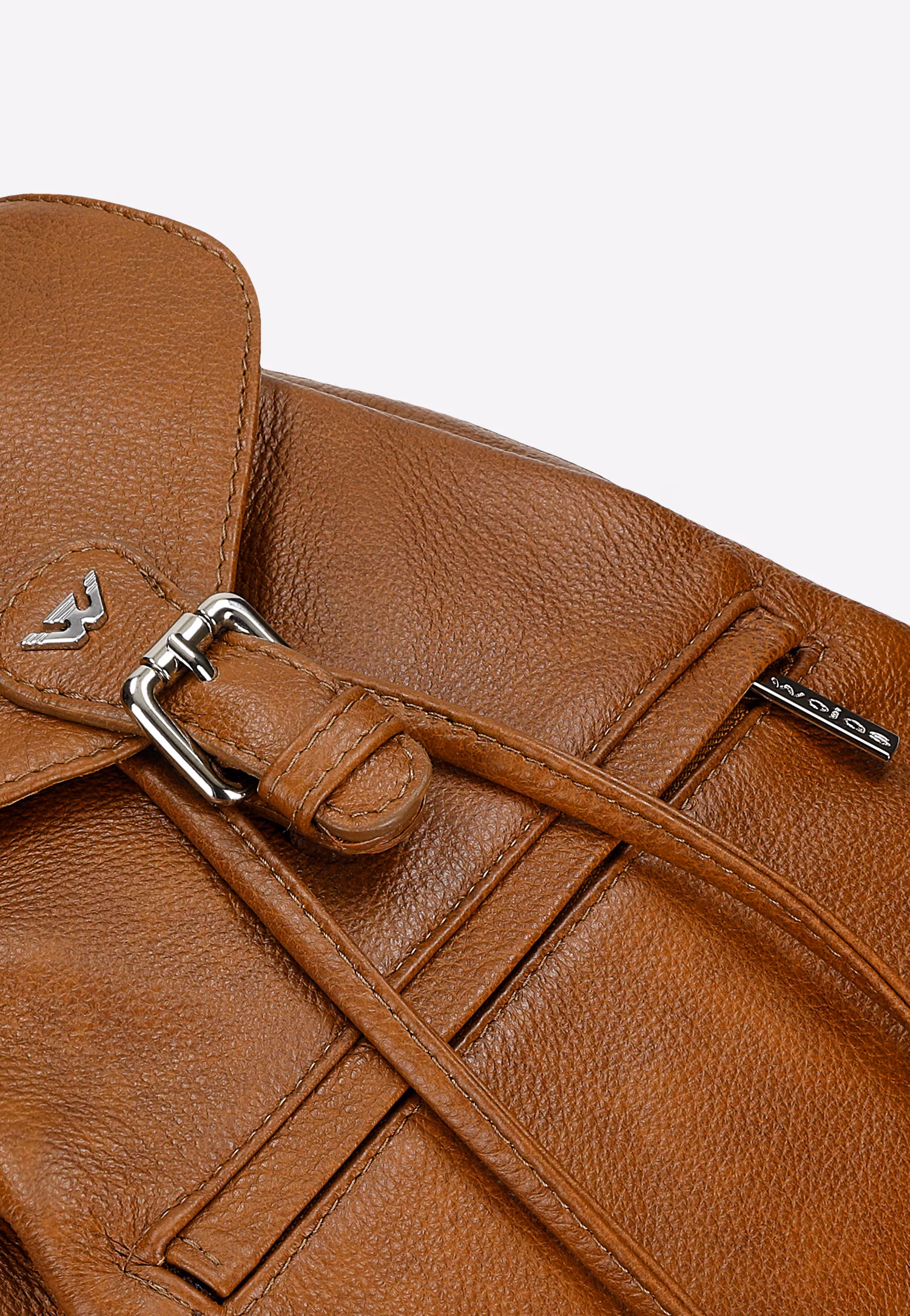 Brązowy plecak damski ze skóry licowej