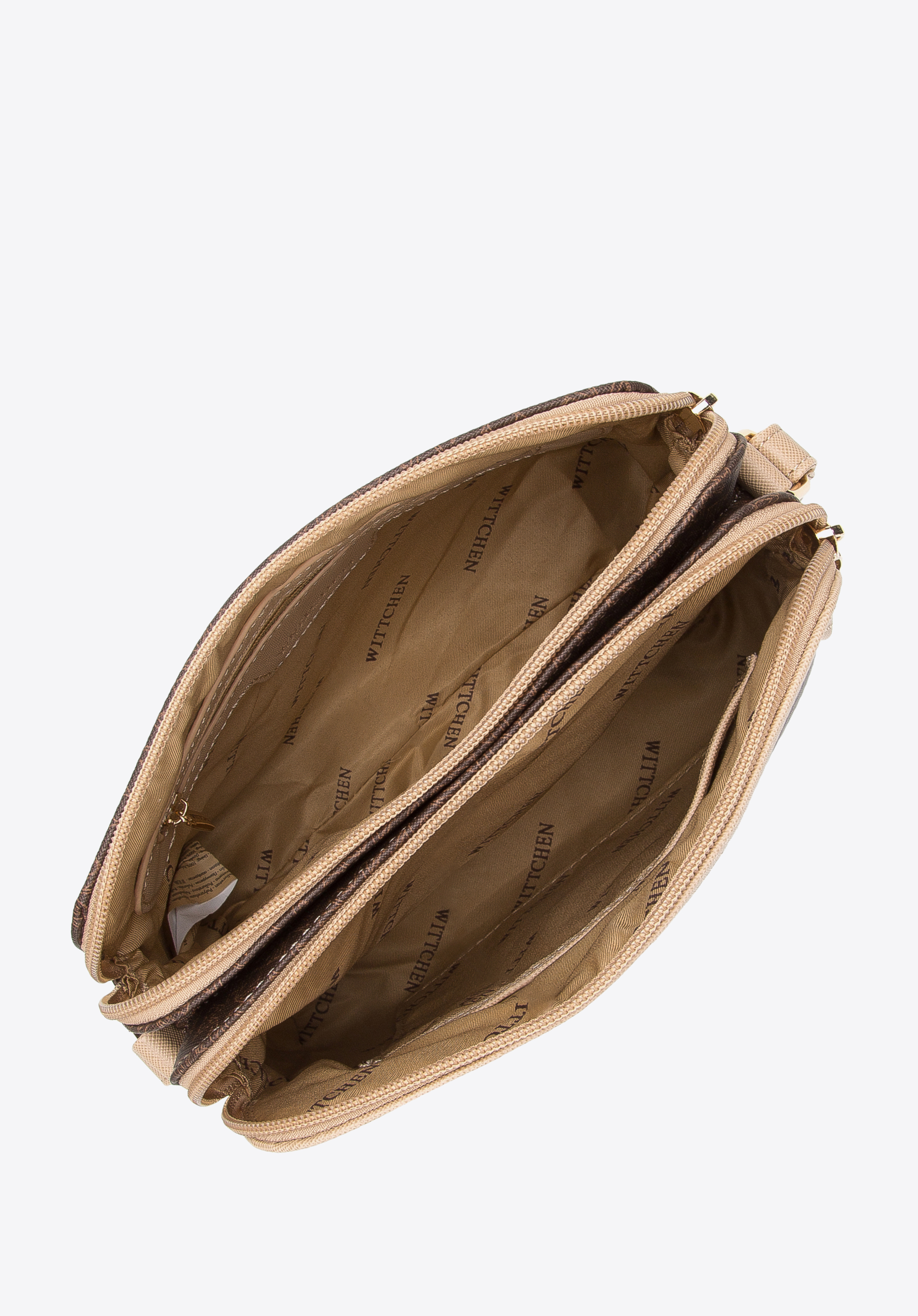 Damska listonoszka dwukomorowa w monogram