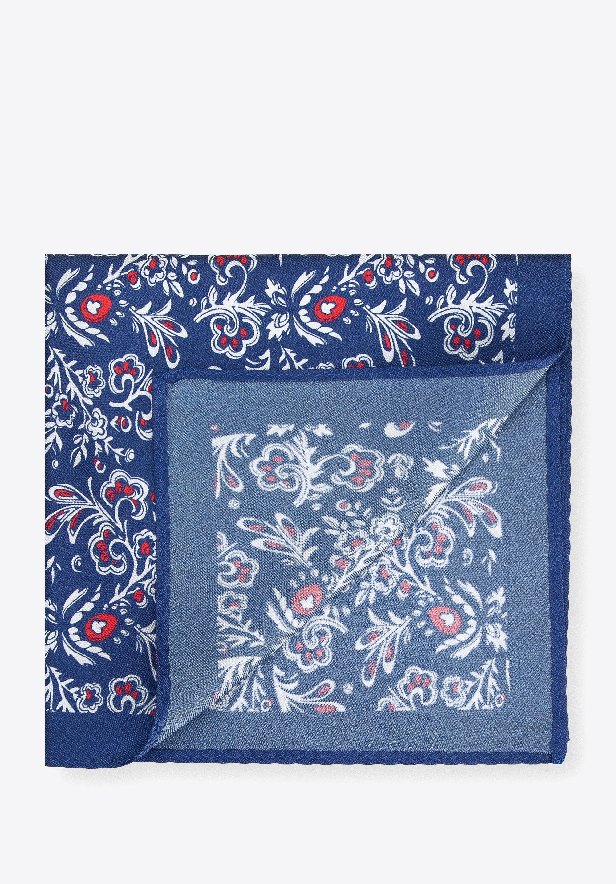 Poszetka jedwabna we wzory