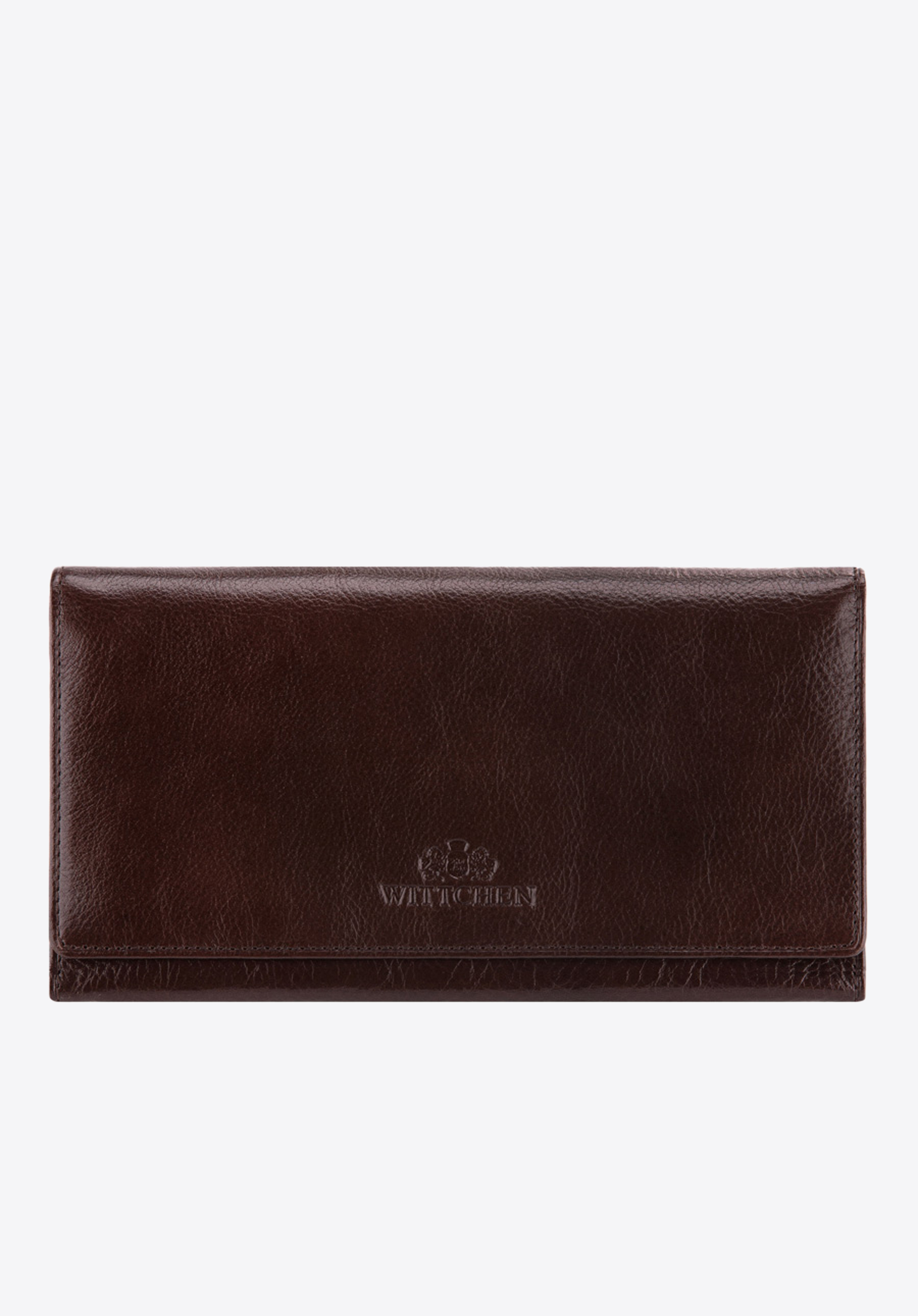 Damski portfel skórzany z kieszenią na suwak