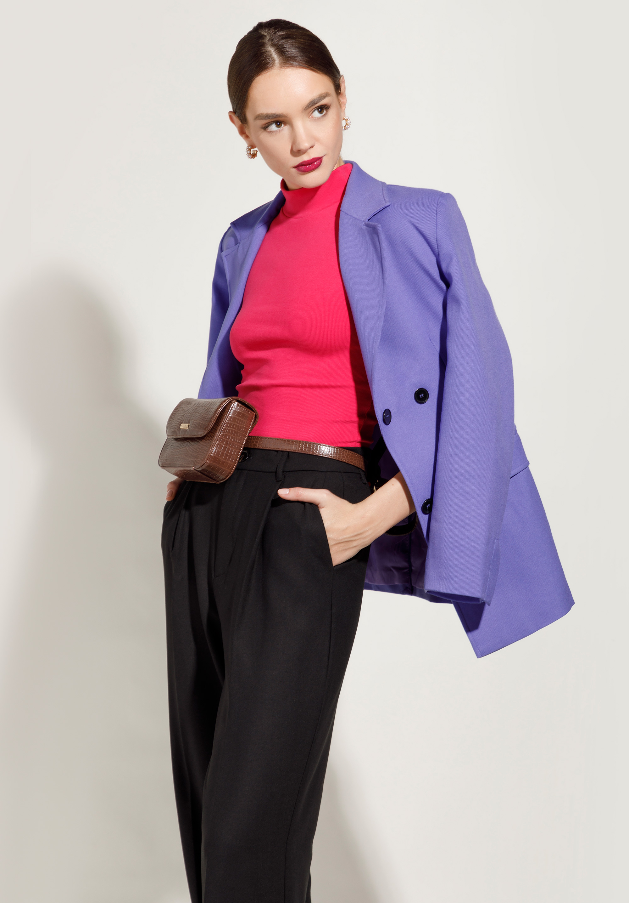 Damska torebka nerka z ekoskóry croco