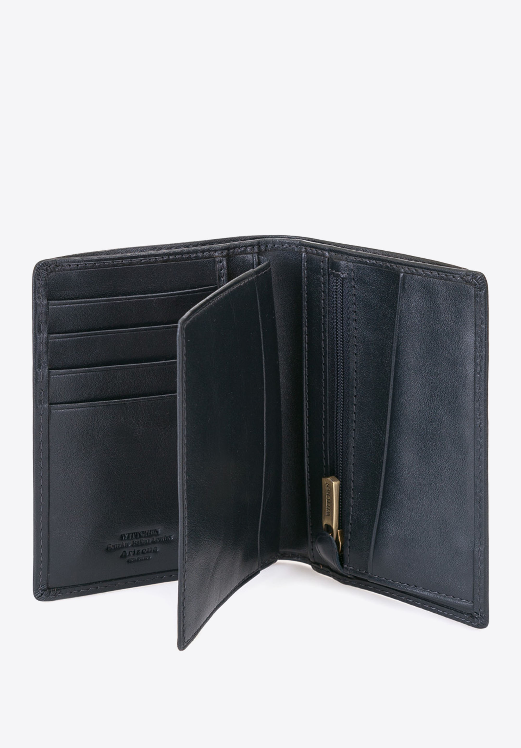 Męski portfel skórzany z podzielonym wnętrzem