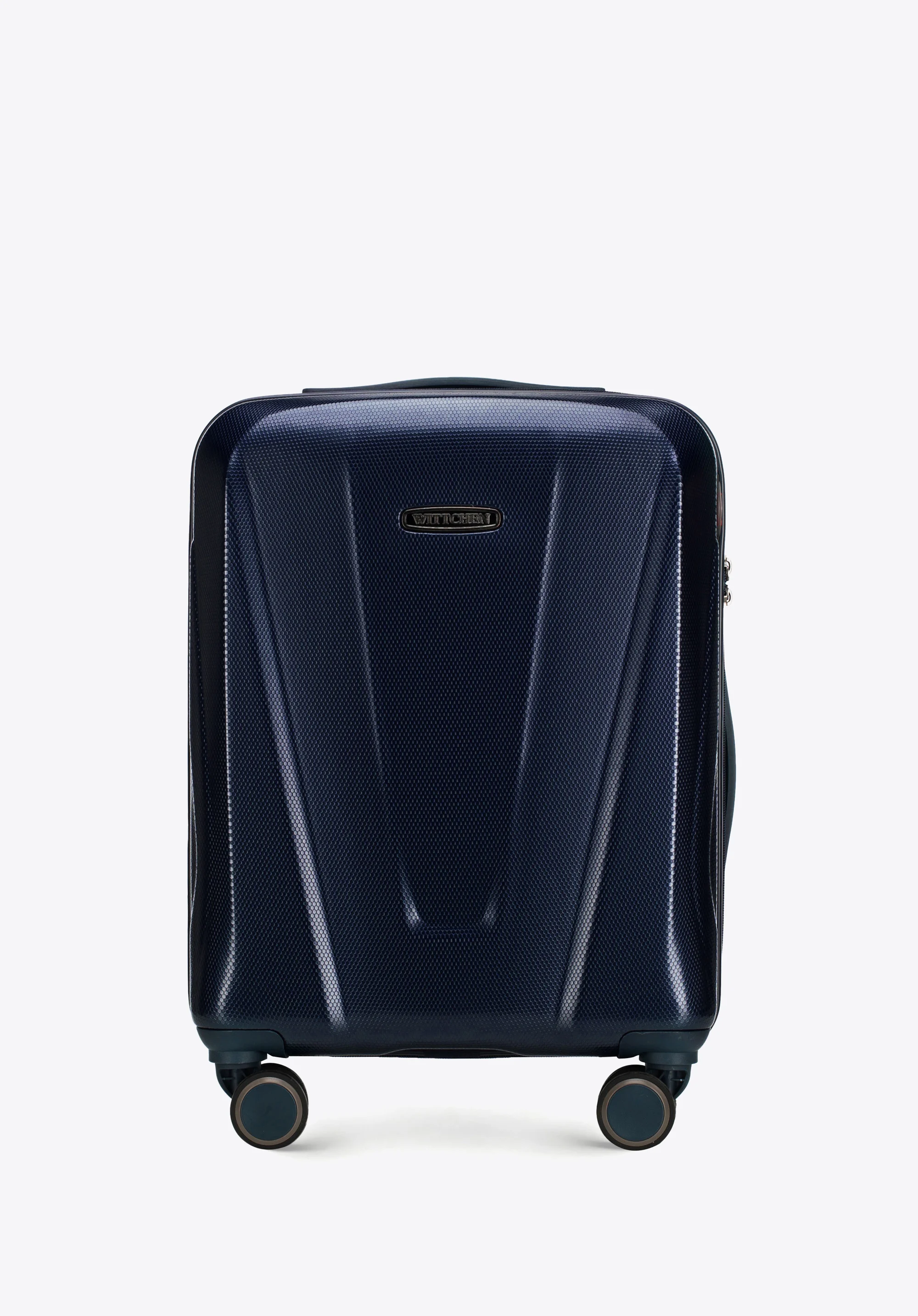 Walizka kabinowa z polikarbonu geometryczna