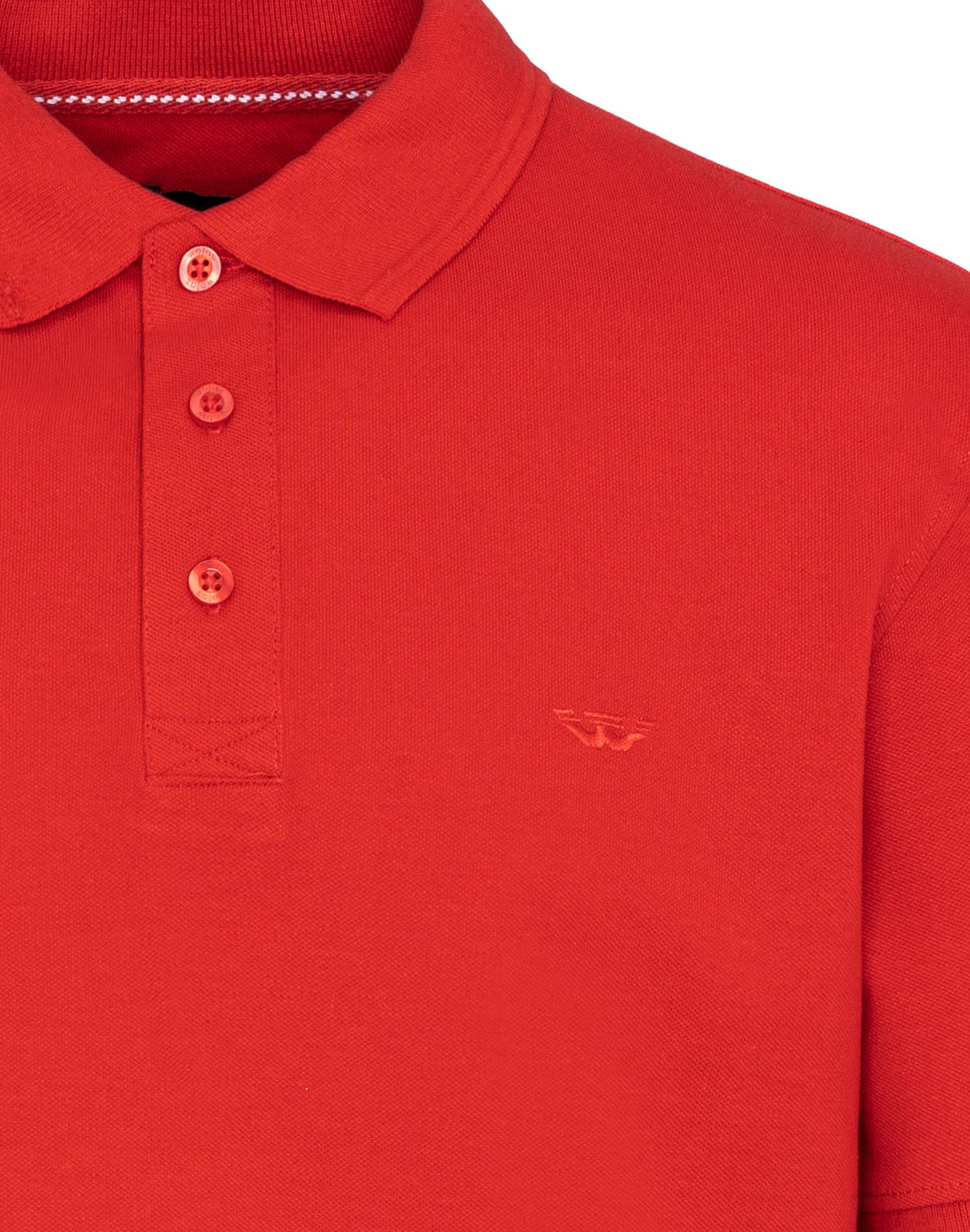 Jasnoniebieskie bawełniane polo męskie z haftowanym logo