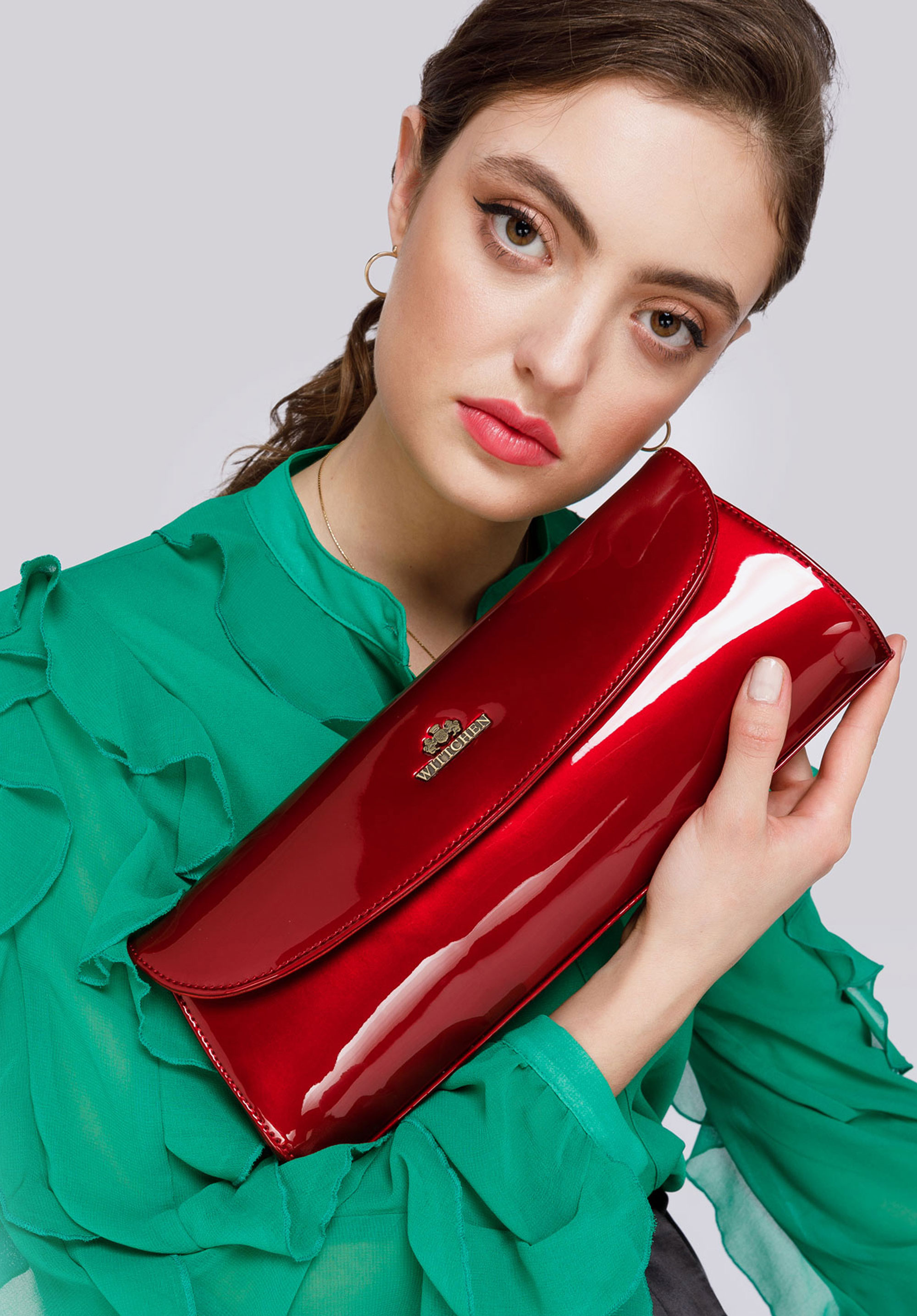 Kopertówka skórzana lakierowana