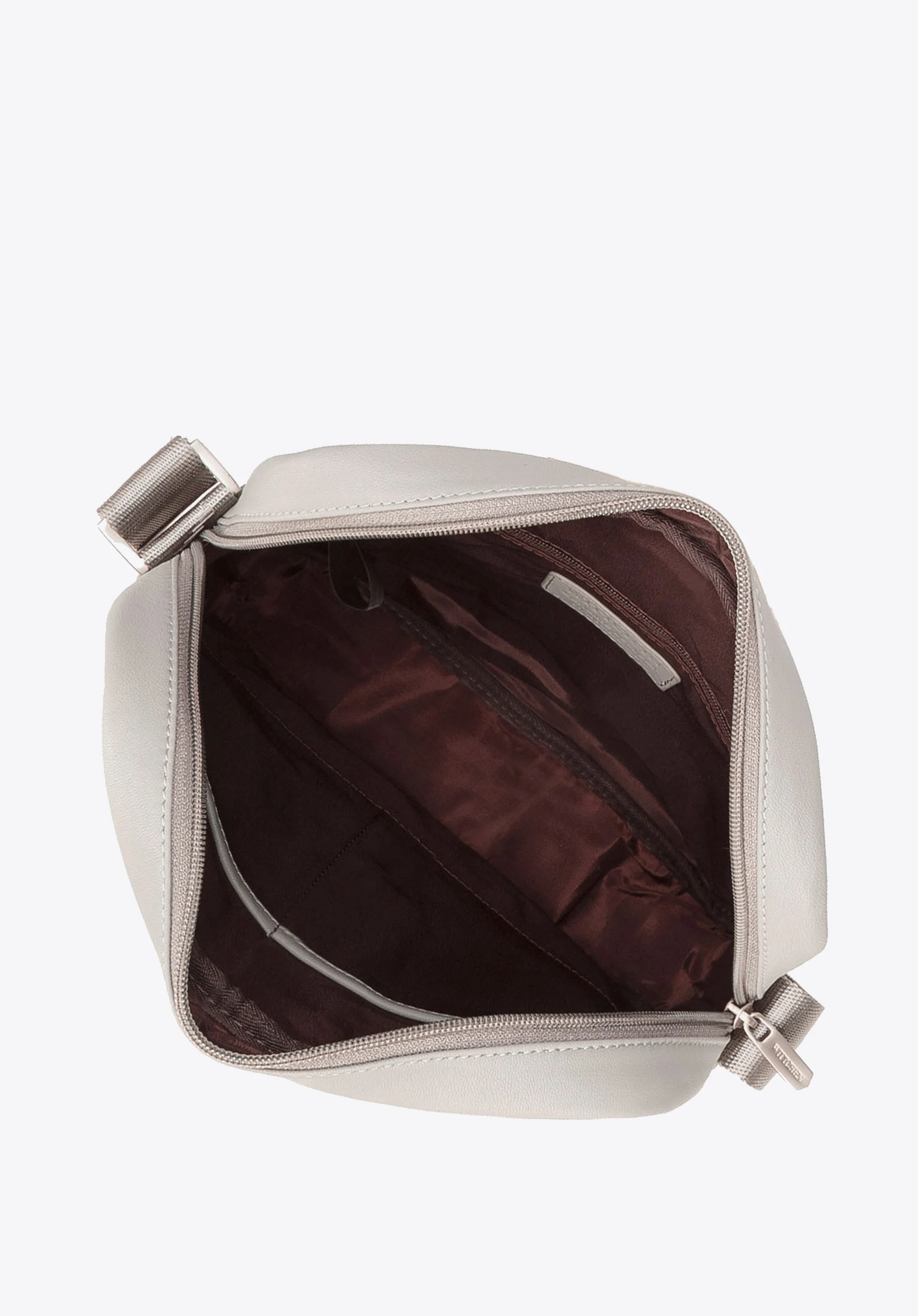 Męska listonoszka skórzana stębnowana średnia