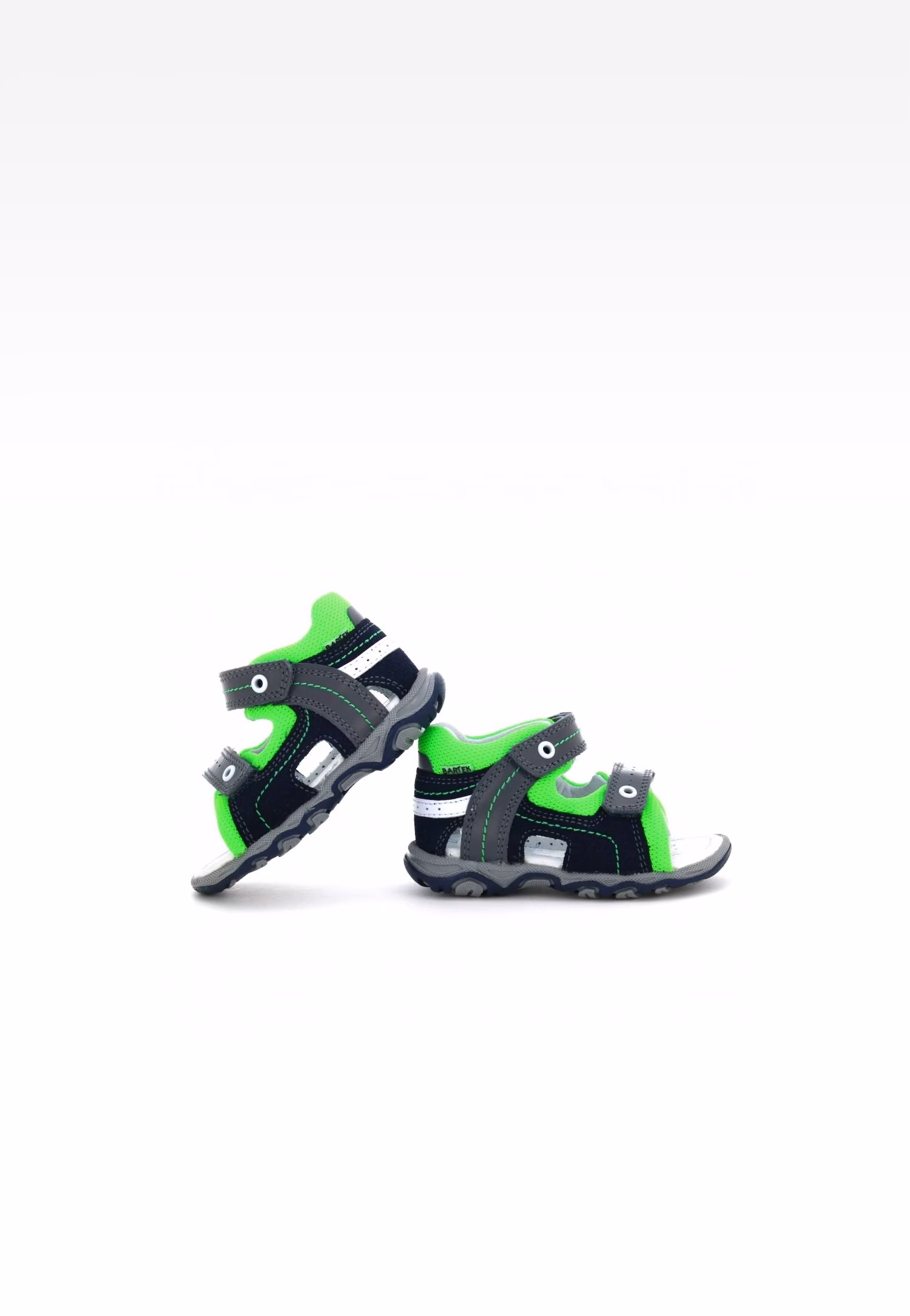 Sandały BARTEK W-11848-1/0G5, dla chłopców, granatowo-szaro-zielony