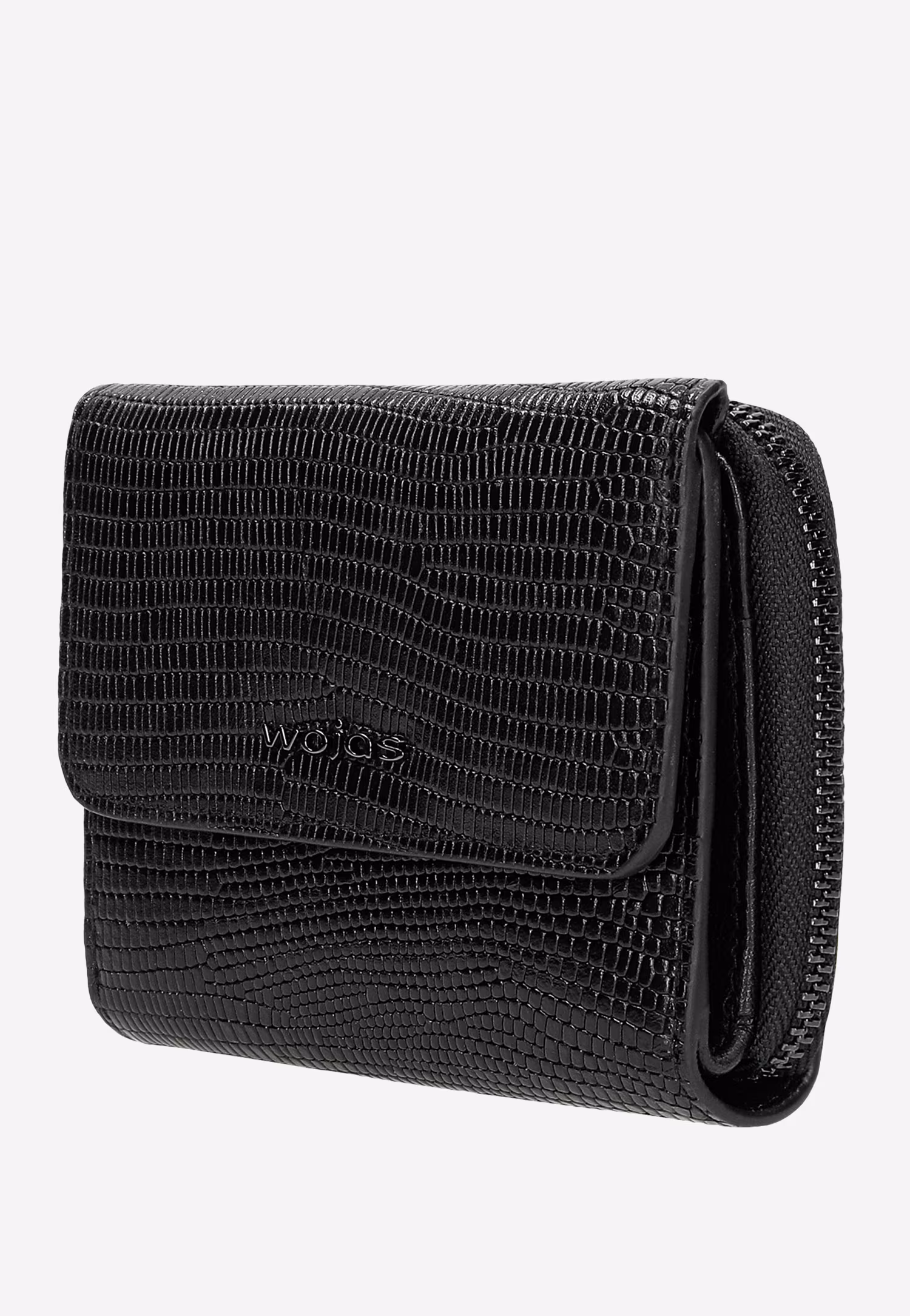 Mały czerwony portfel damski ze skóry licowej