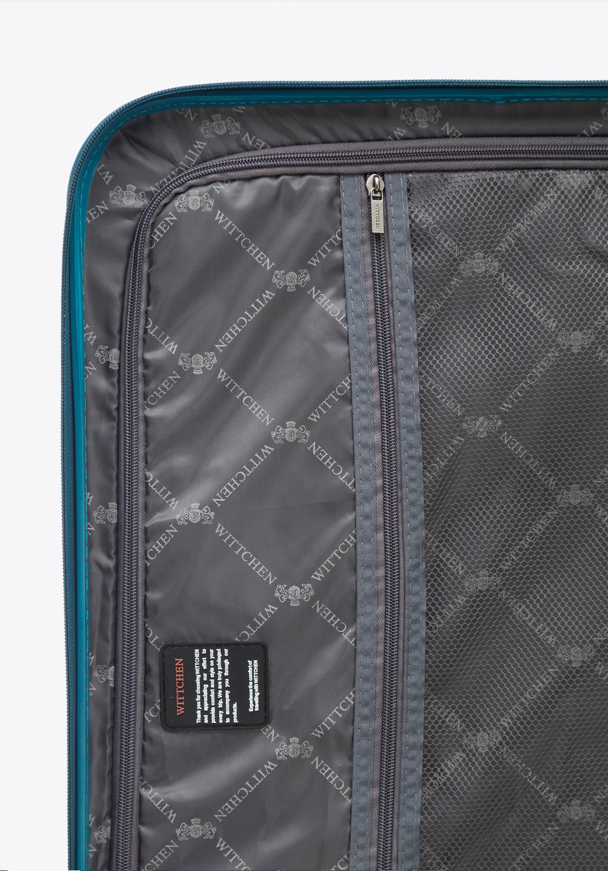 Walizka kabinowa z polikarbonu geometryczna