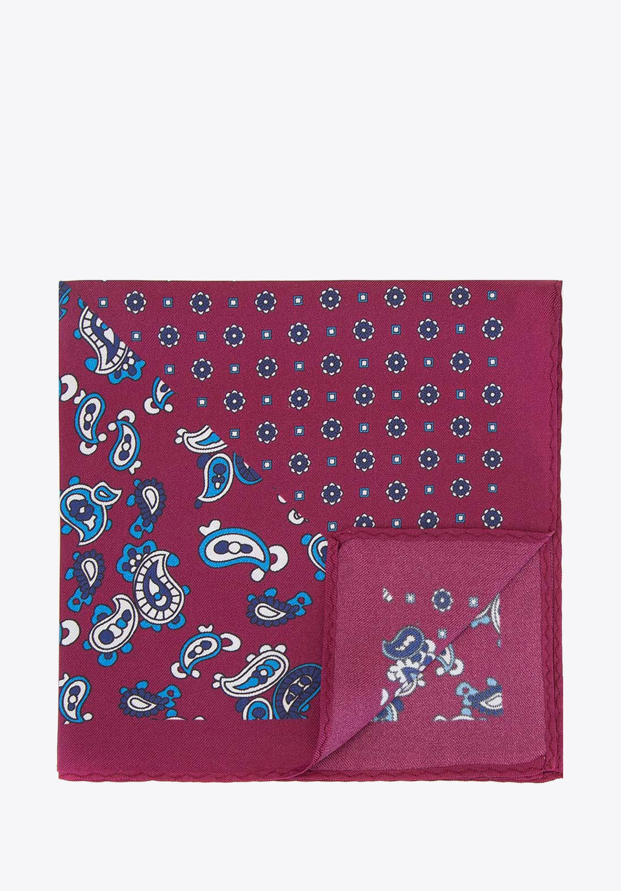 Zestaw trzech poszetek z jedwabiu