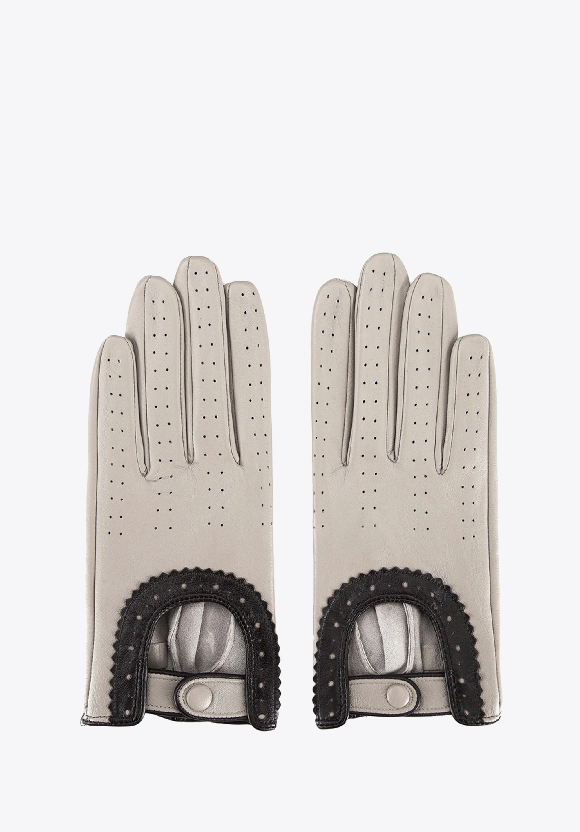 Damskie rękawiczki skórzane samochodowe