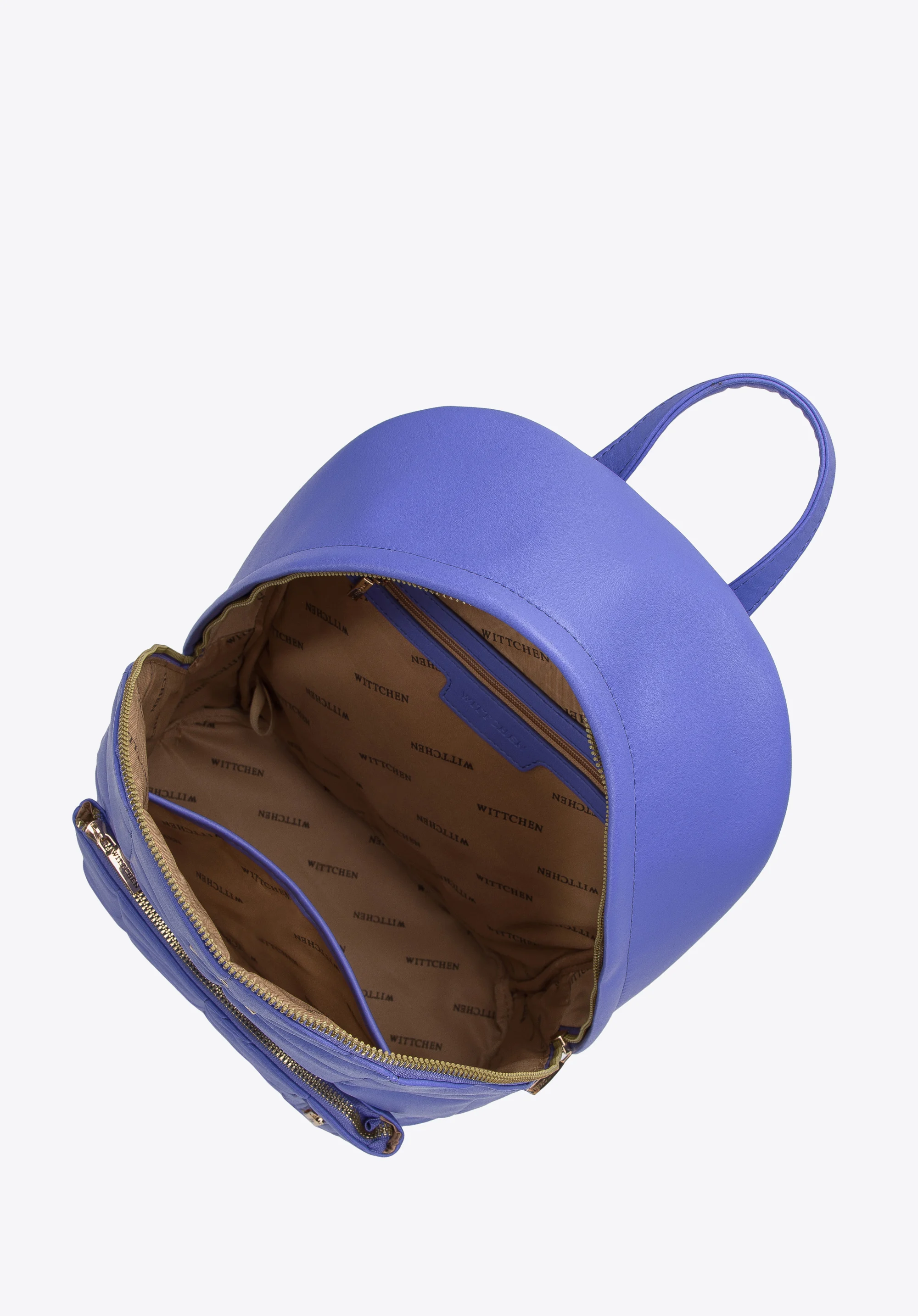 Damski plecak z pikowanej ekoskóry duży