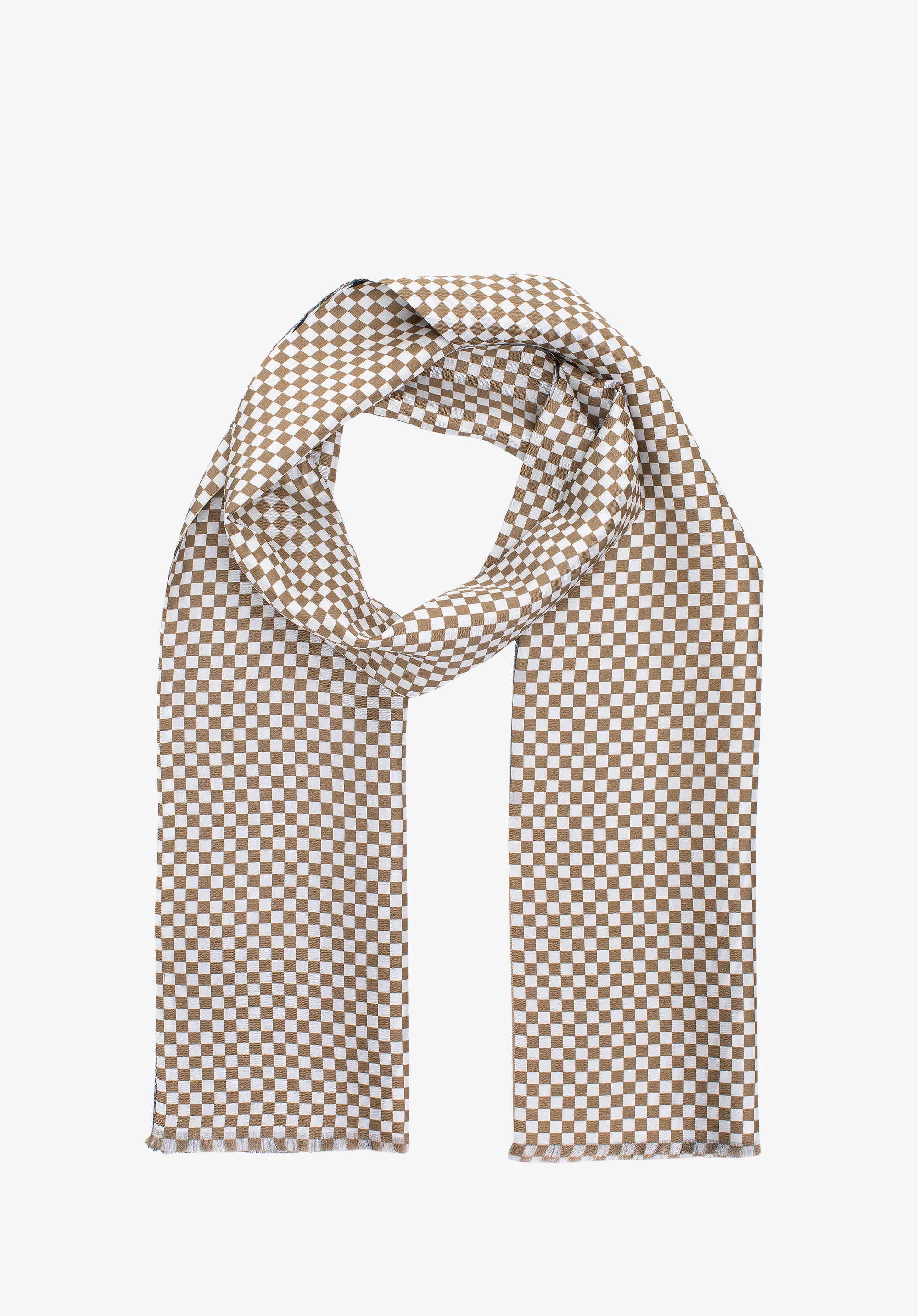 Męski szal z jedwabiu