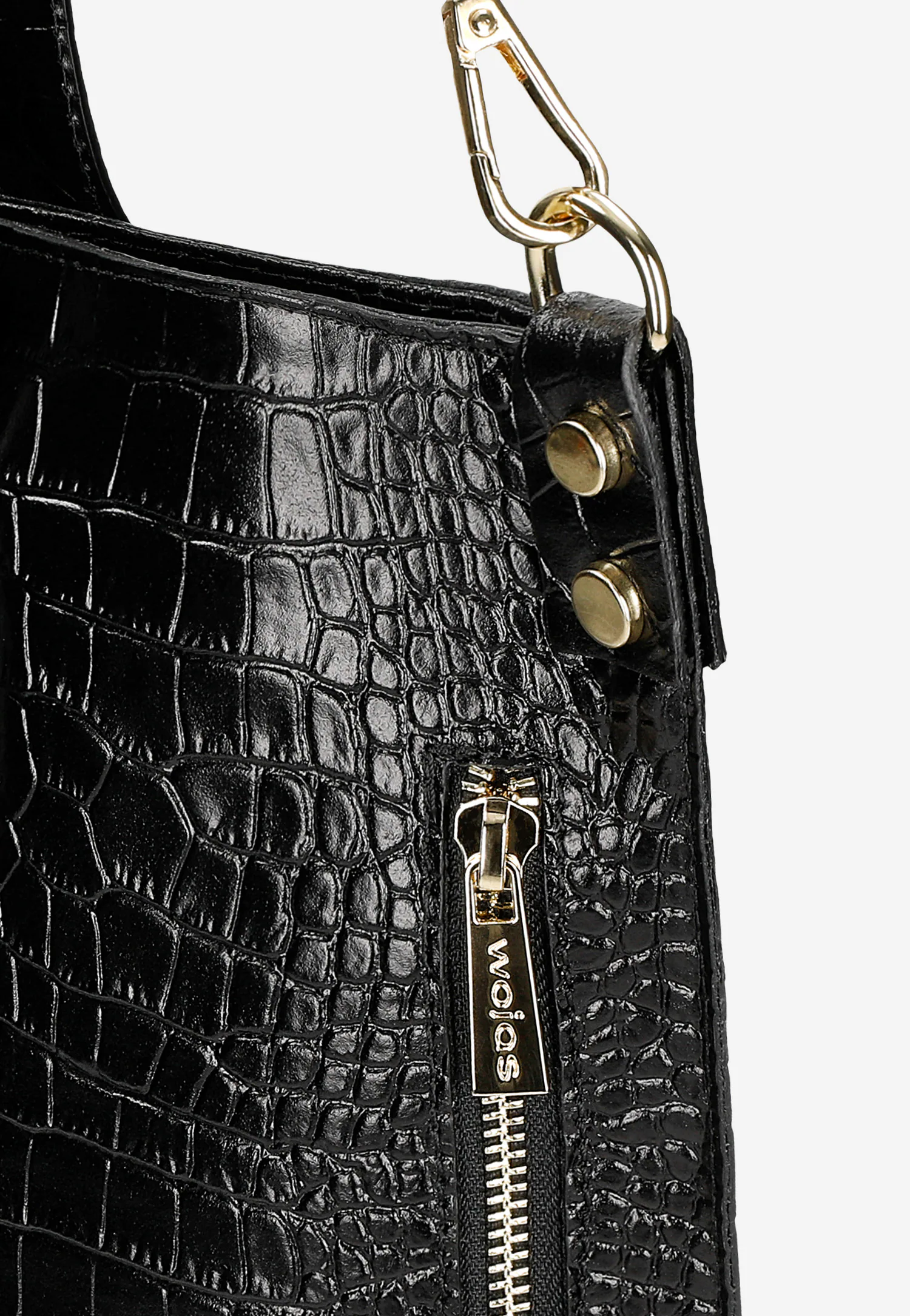 Torebka damska skórzana w kolorze ciemnobrązowym