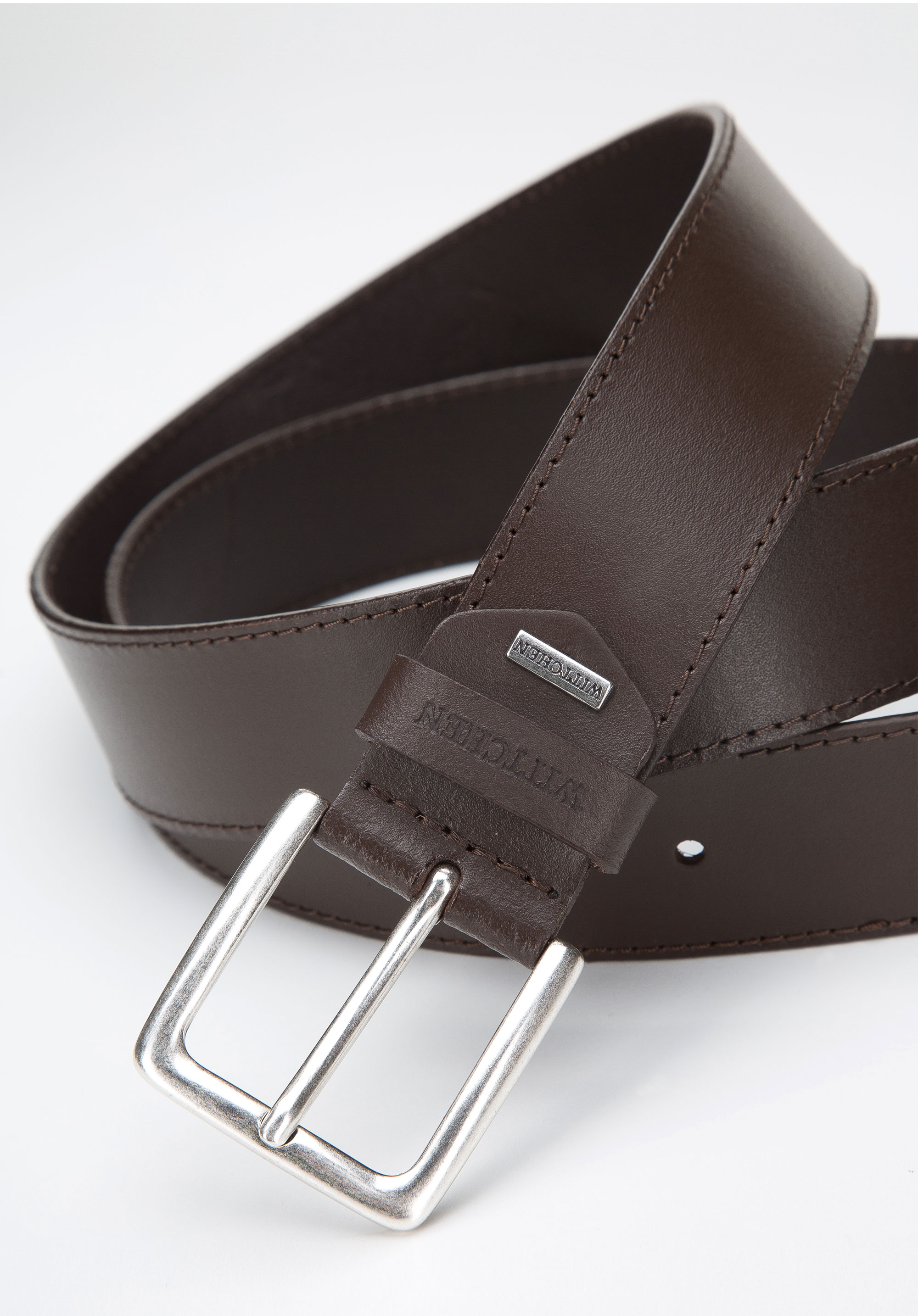 Męski pasek skórzany szeroki klasyczny