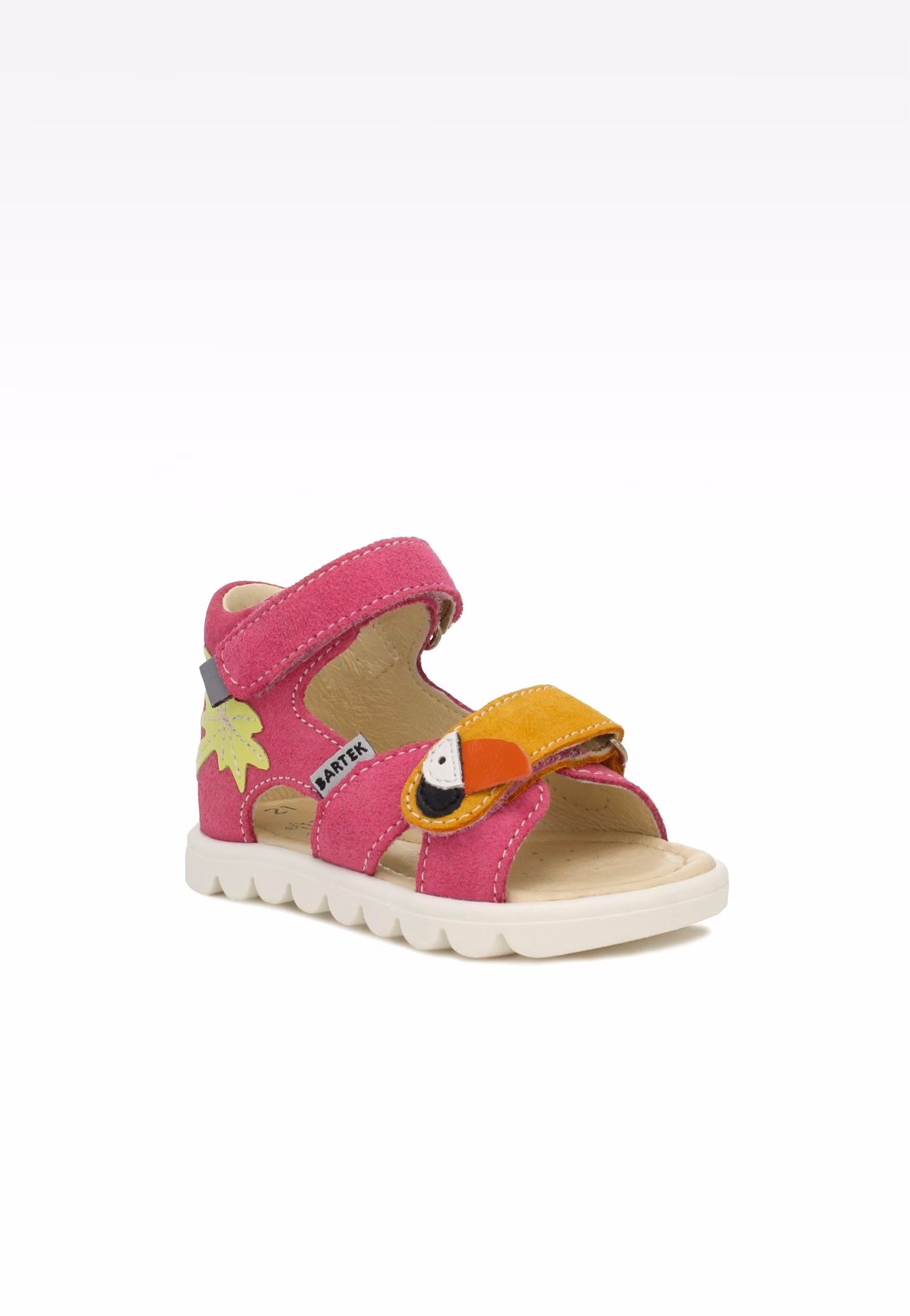 Sandały BARTEK 11227011, dla dziewcząt, szaro-różowy