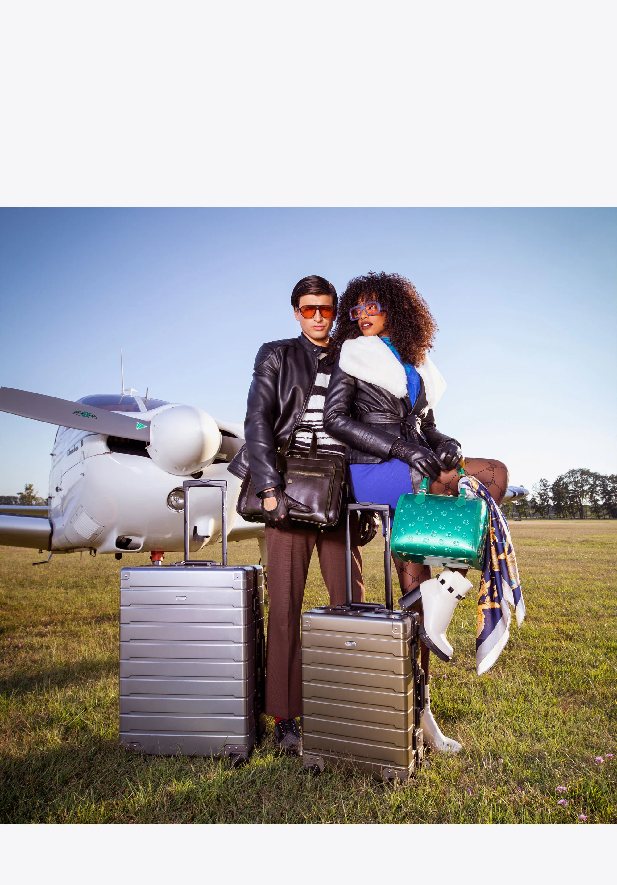 Walizka kabinowa z aluminium