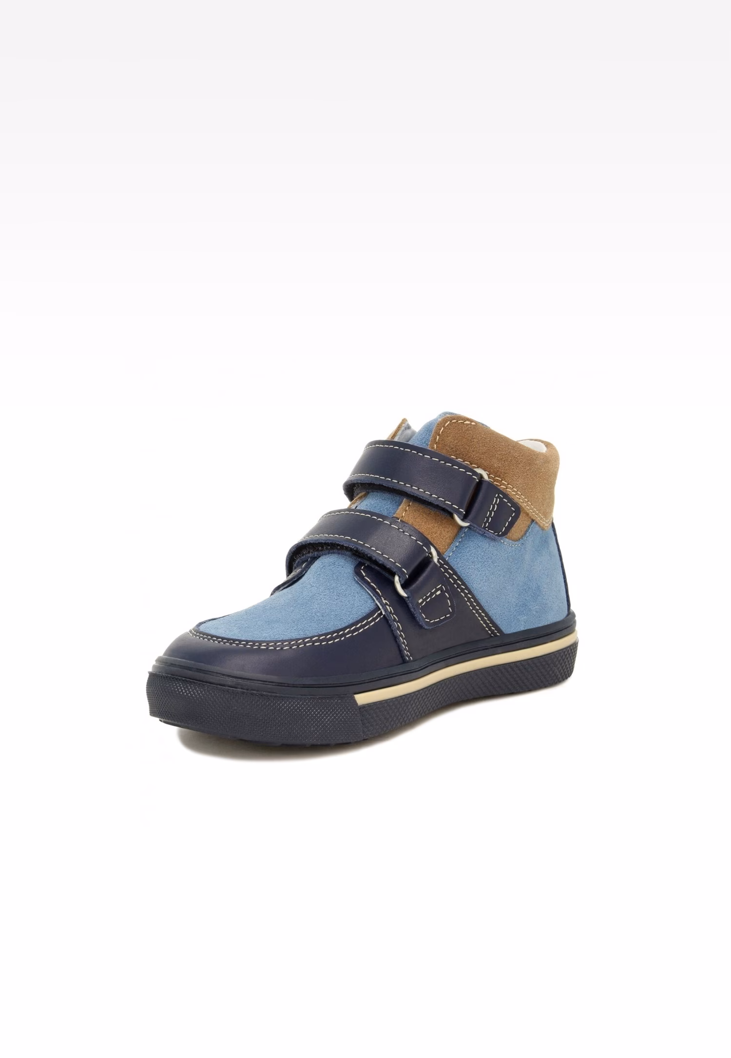 Trzewiki BARTEK 11714002, dla chłopców, niebiesko-beżowy