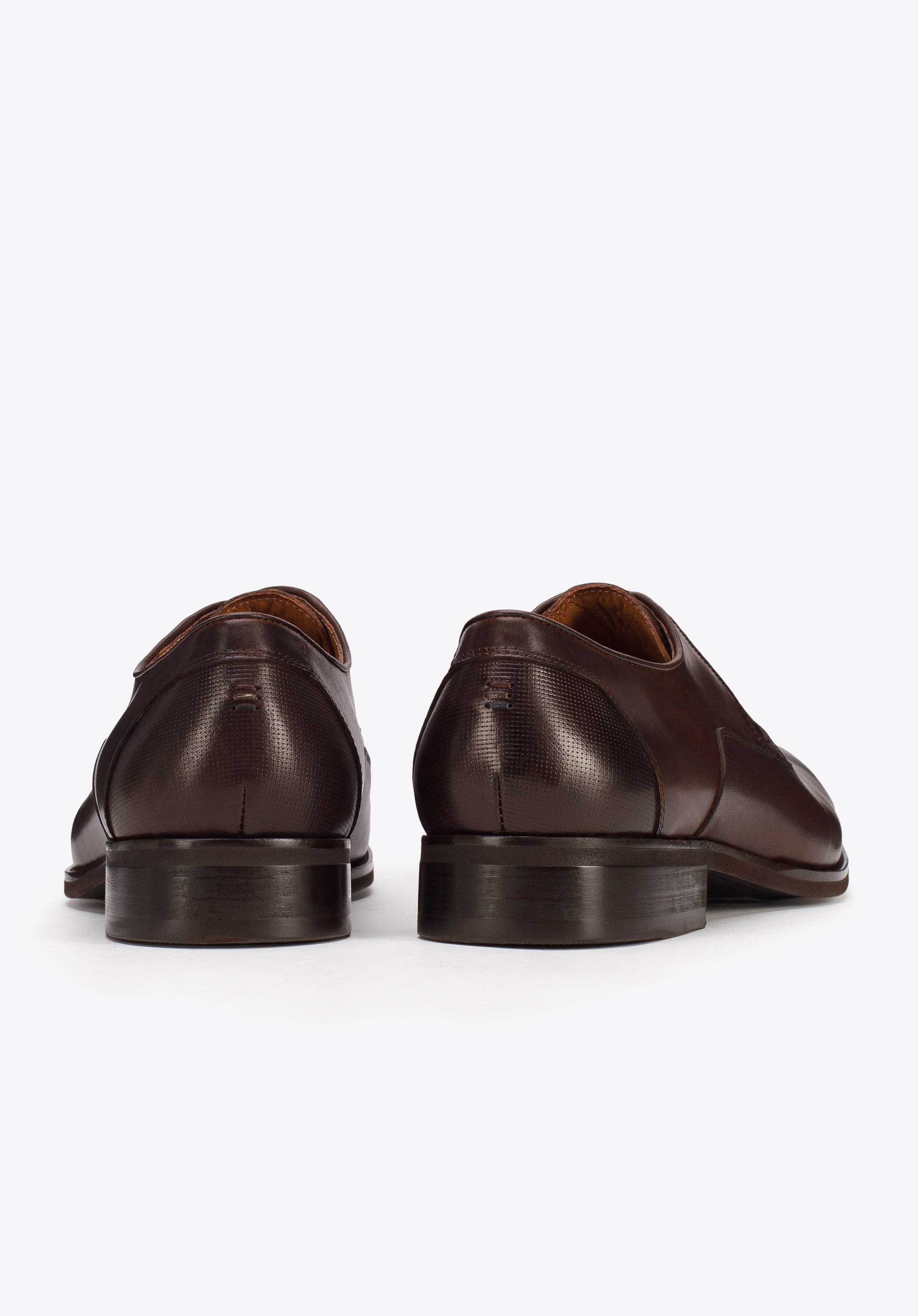 Męskie derby skórzane do garnituru