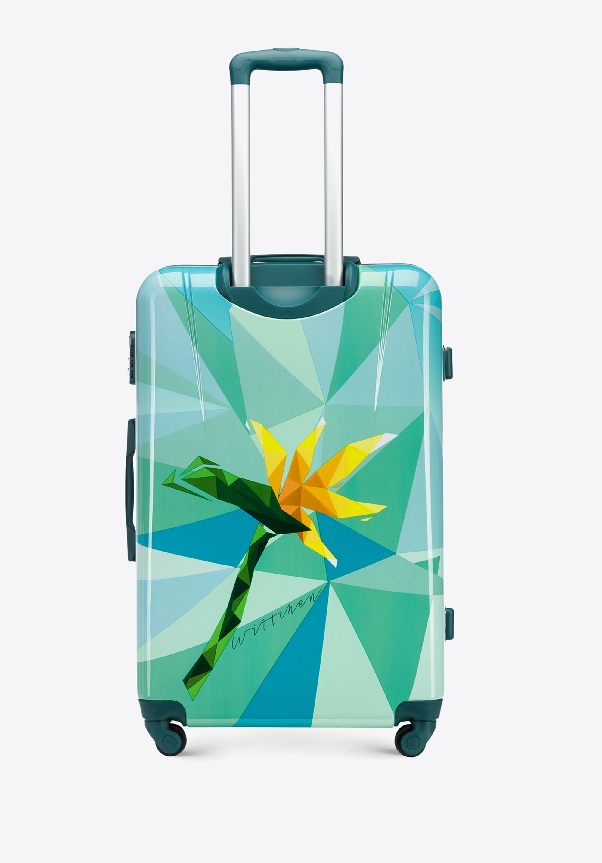 Walizka kabinowa z ABS-u z nadrukiem