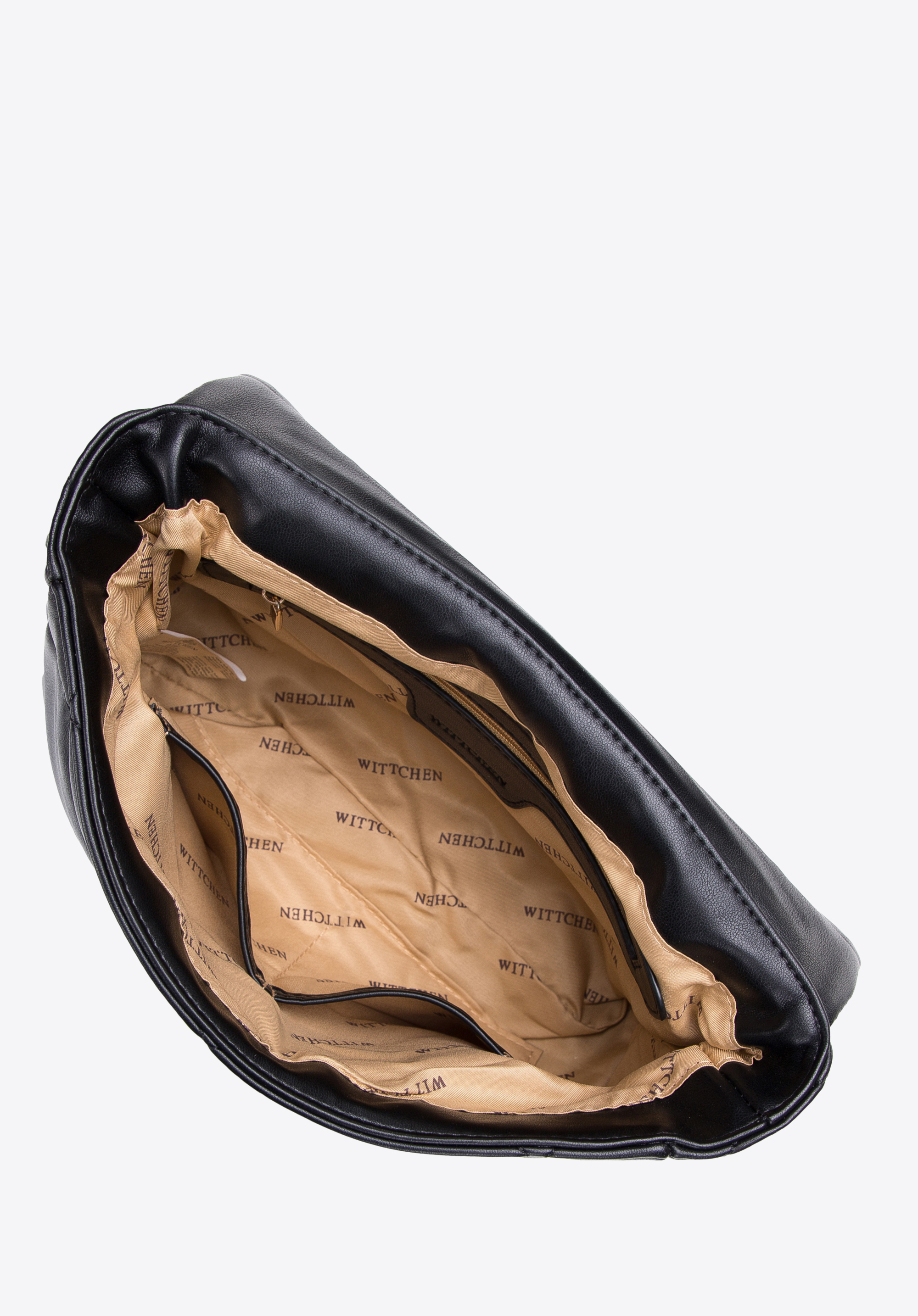 Damska torebka pikowana w kwadraty na łańcuszku