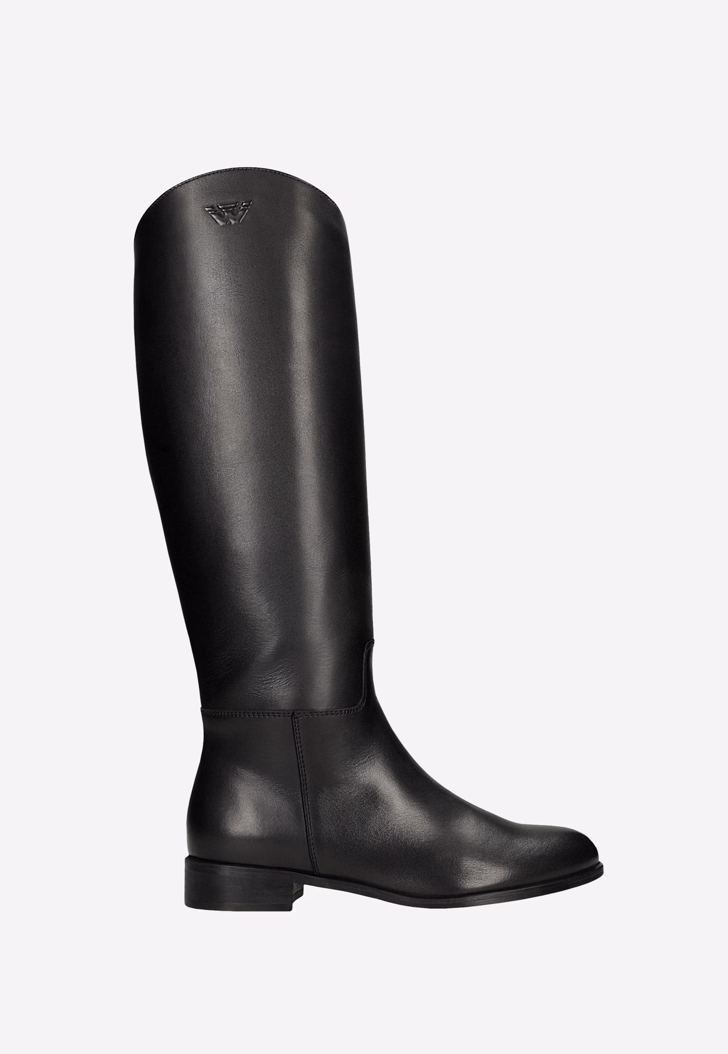 Czarne skórzane kozaki damskie z ociepleniem