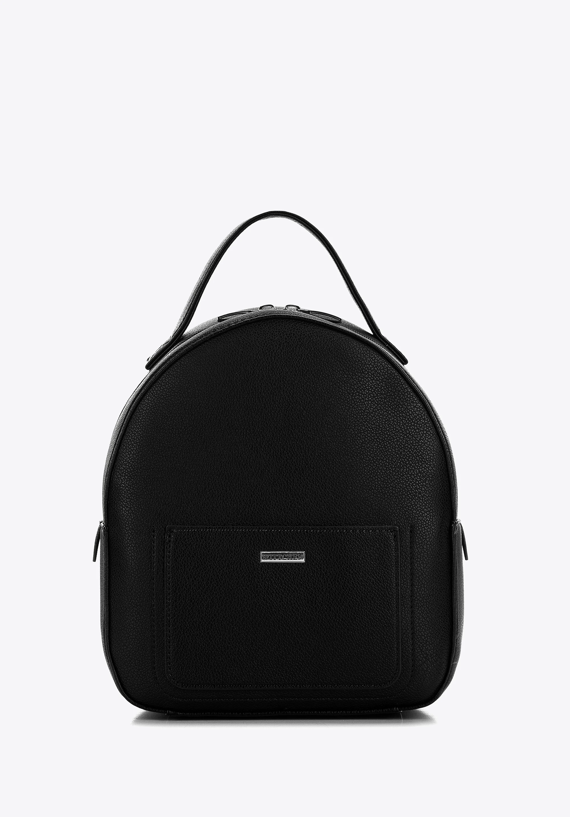 Damski plecak z ekoskóry zaokrąglony mały