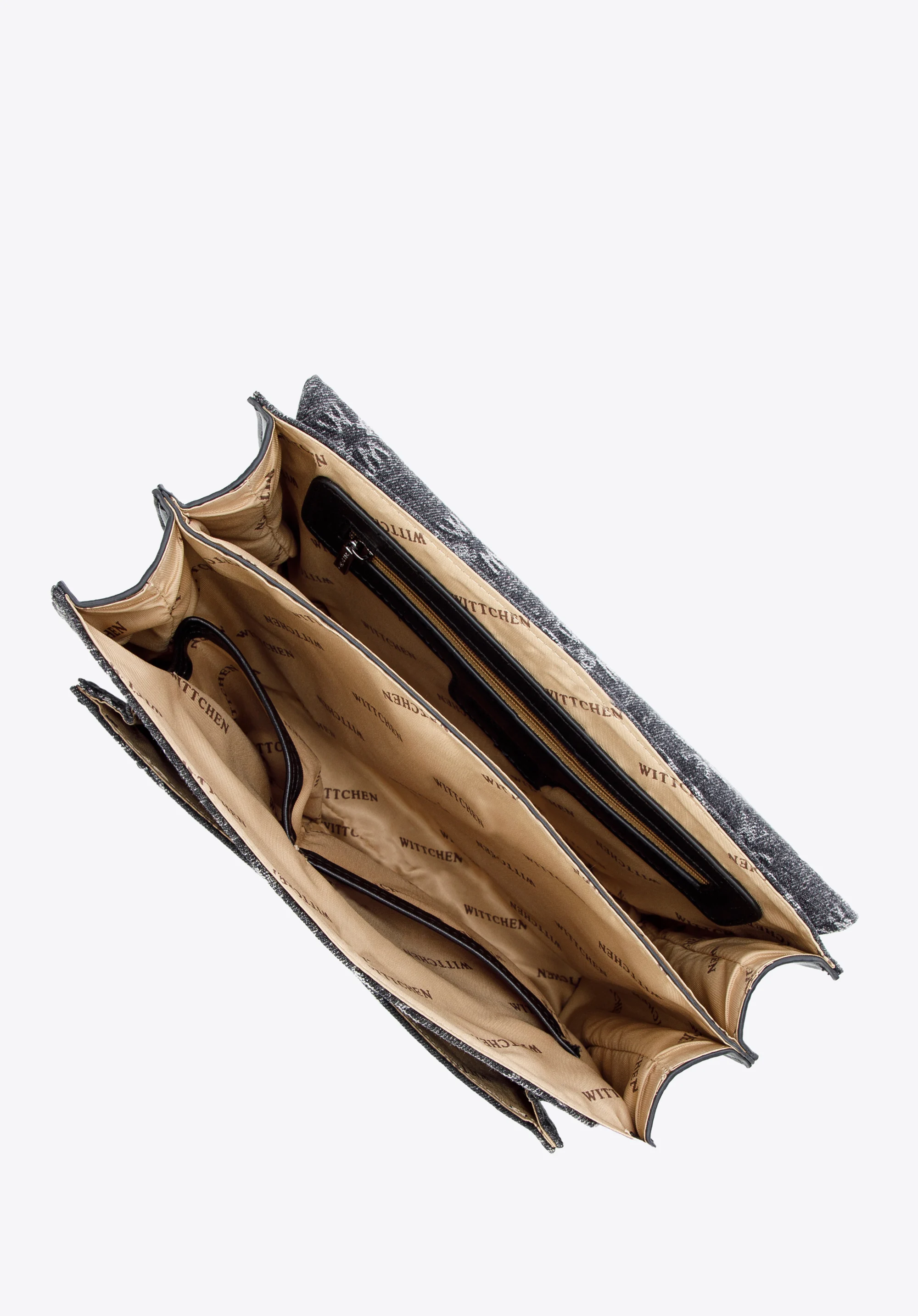 Damska listonoszka dżinsowa w monogram mała