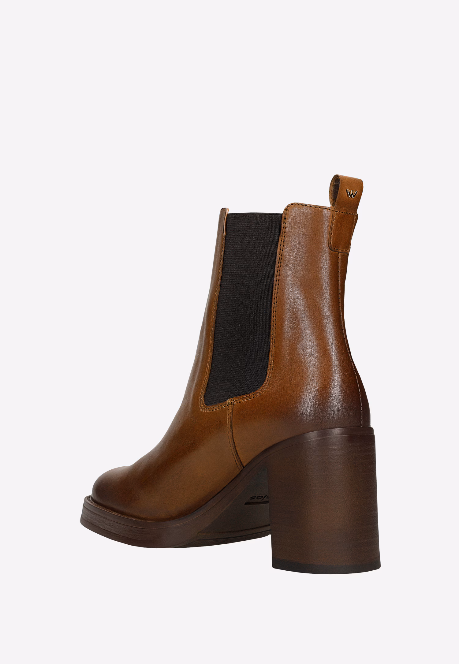 Czarne klasyczne botki na obcasie