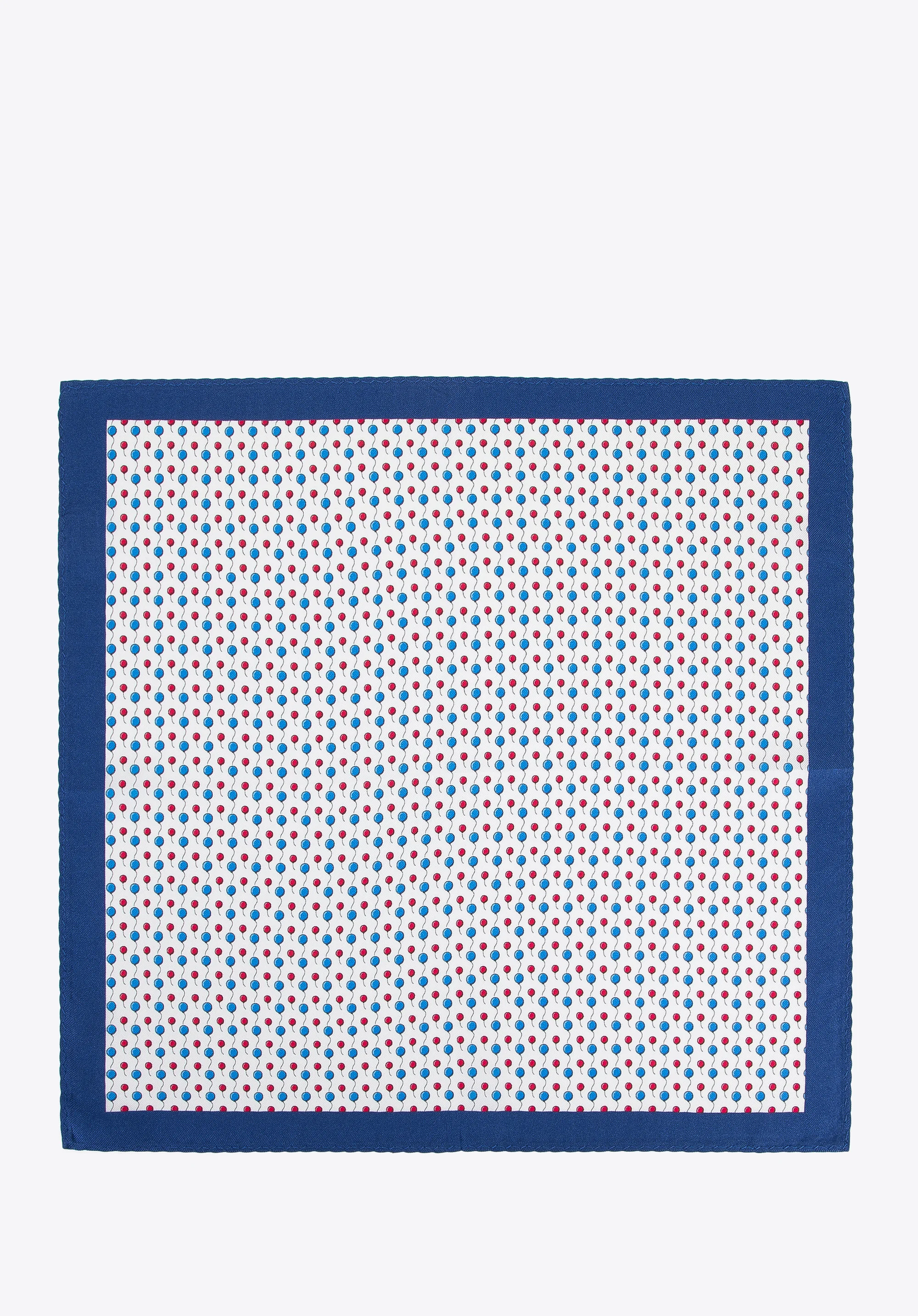 Poszetka jedwabna we wzory