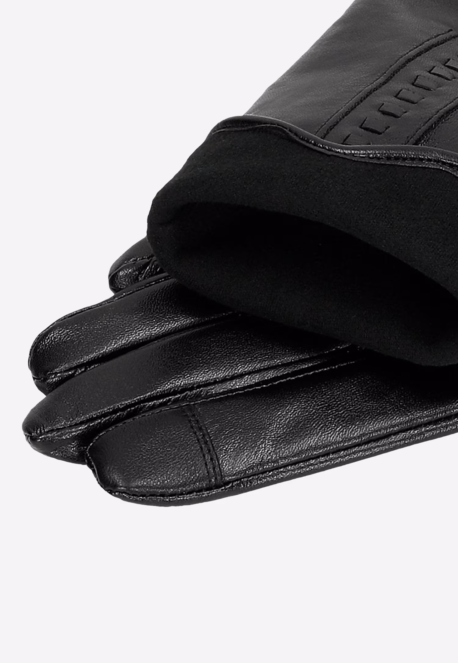 Czarne rękawiczki damskie ze skóry