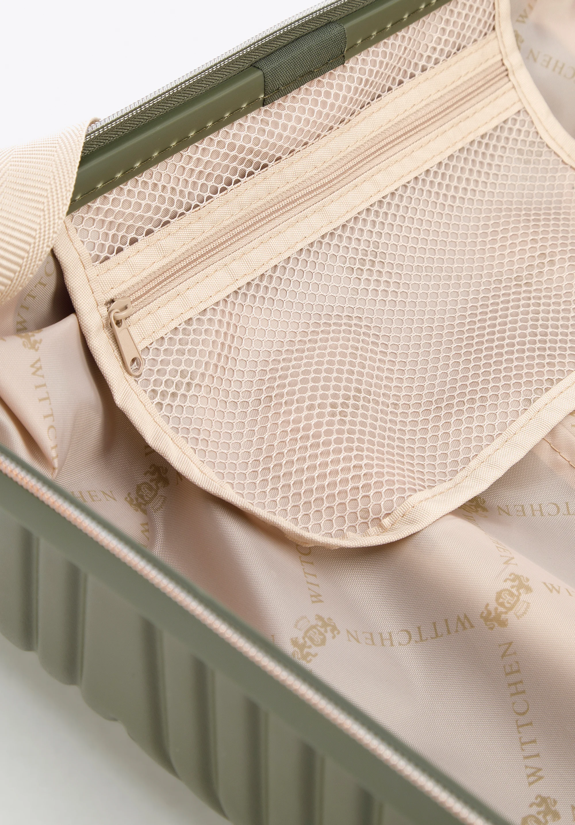 Walizka kabinowa z polikarbonu w paseczki