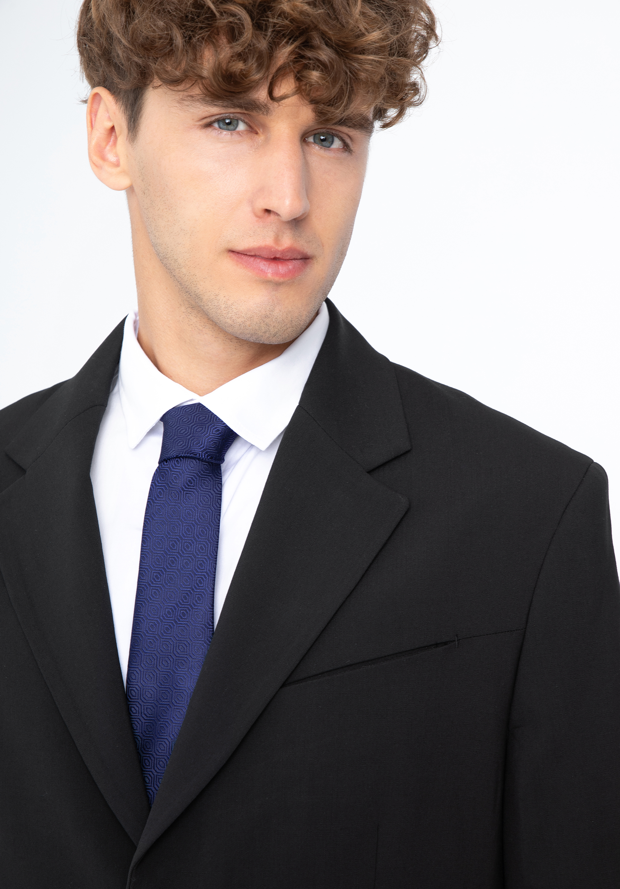 Krawat jedwabny wzorzysty