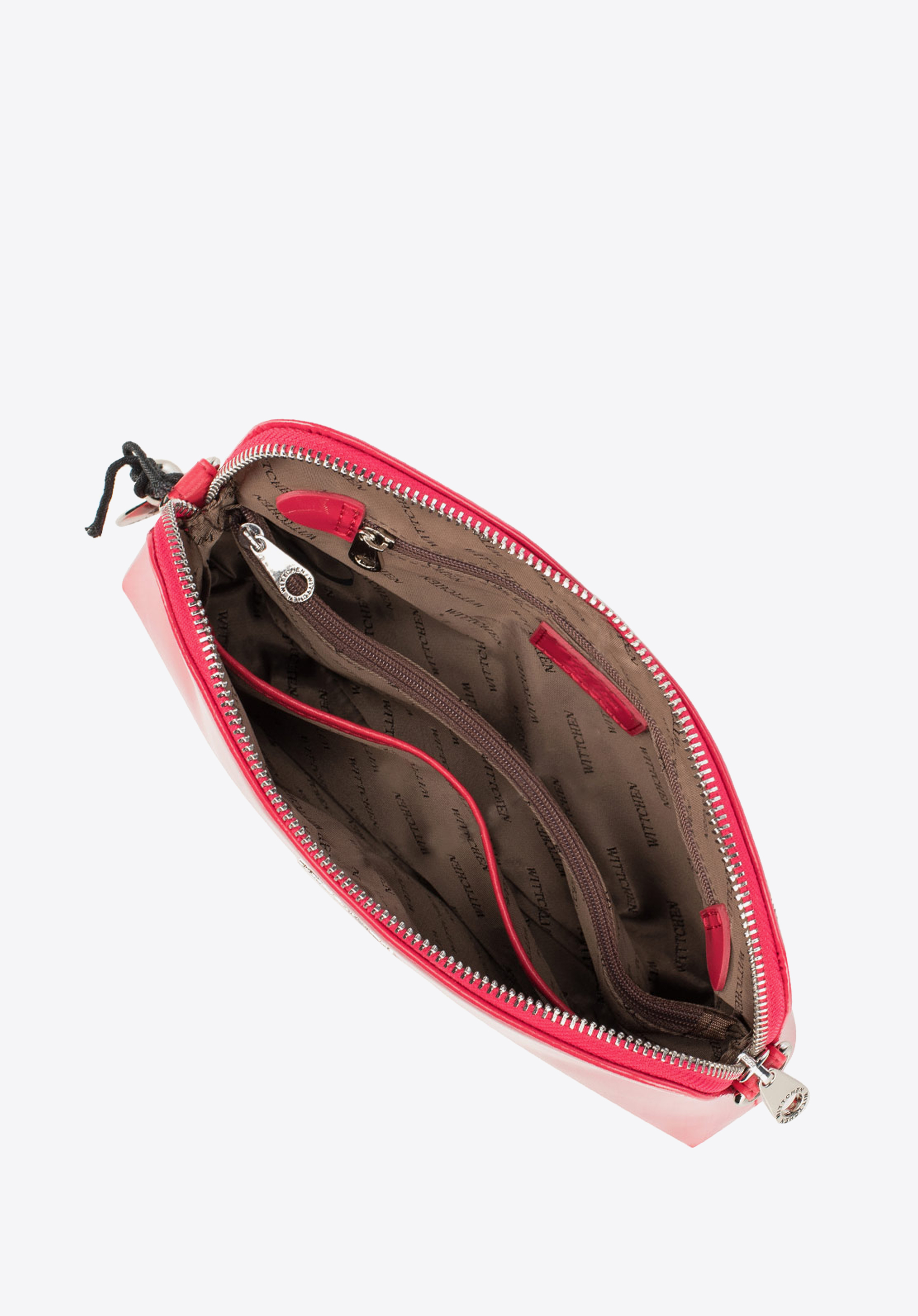 Damska listonoszka skórzana lakierowana zaokrąglona