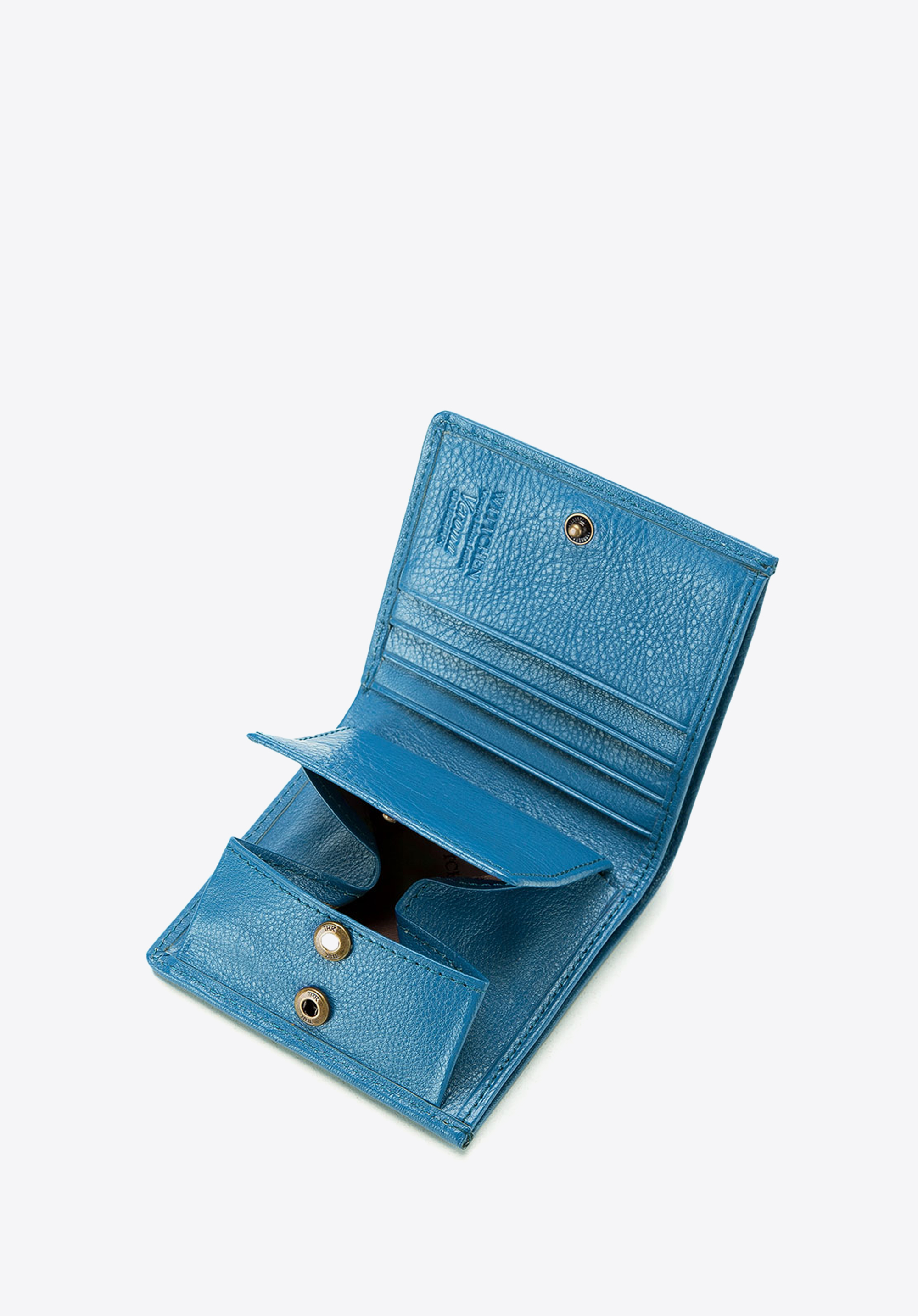 Damski portfel ze skóry lakierowany mały