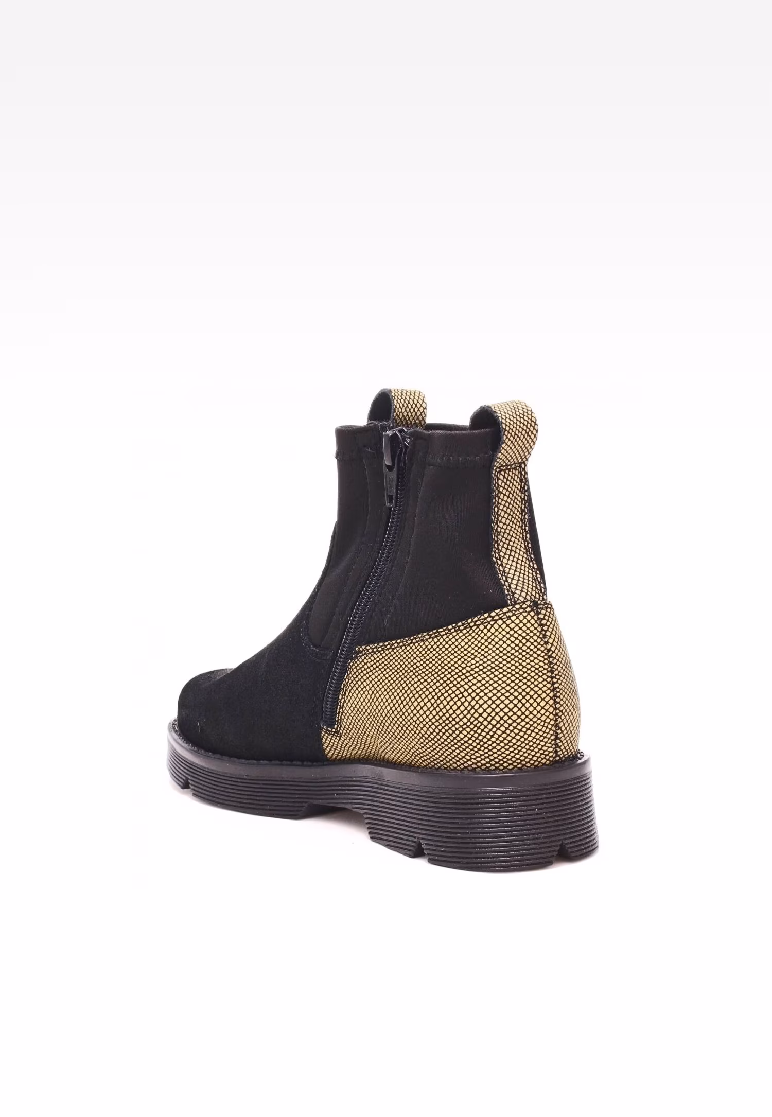 Trzewiki ocieplane BARTEK 4334-12RP, dla dziewcząt, czarno-złoty