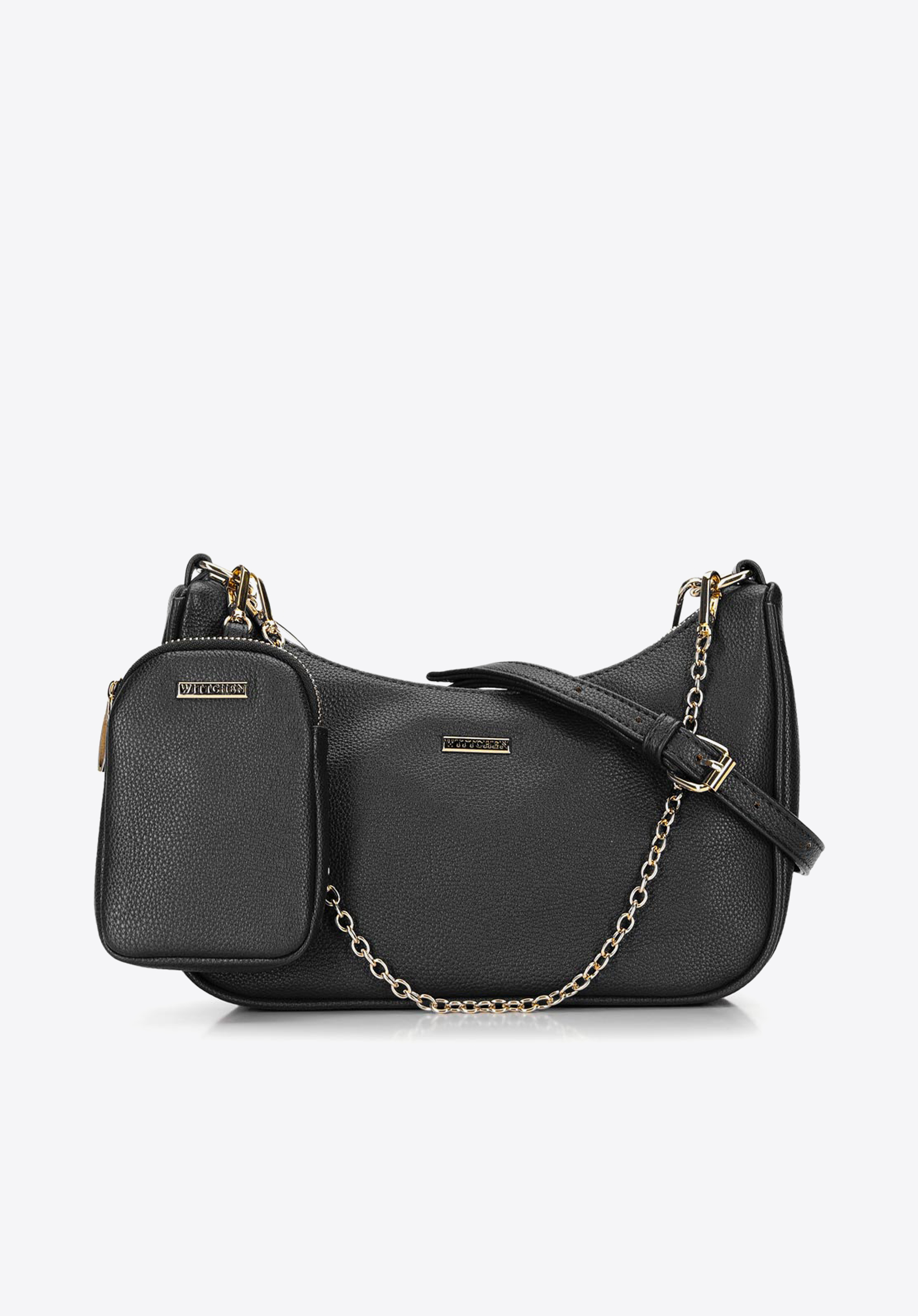 Torebka rogal z dopinaną saszetką