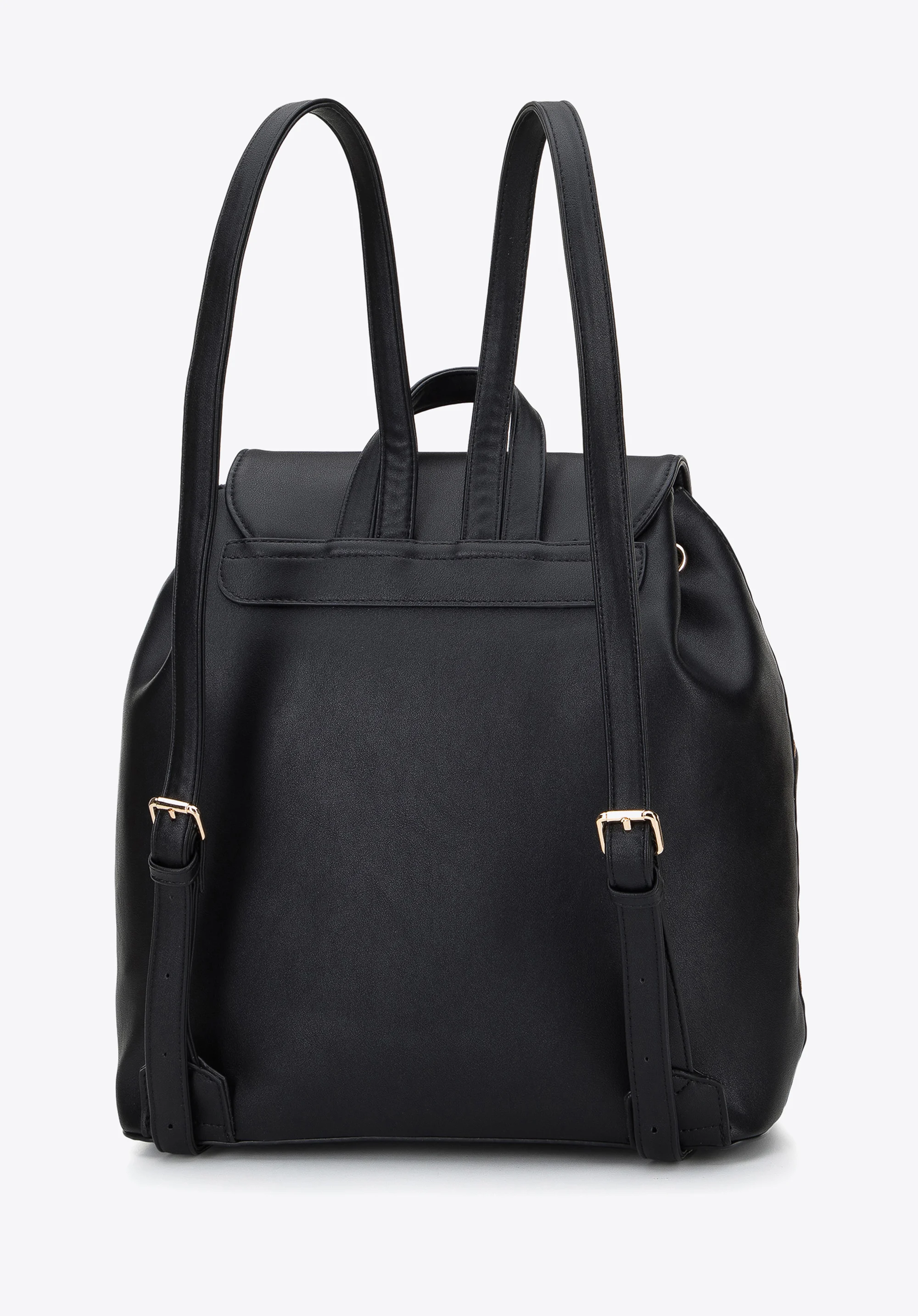 Damski plecak z plecionką na przodzie