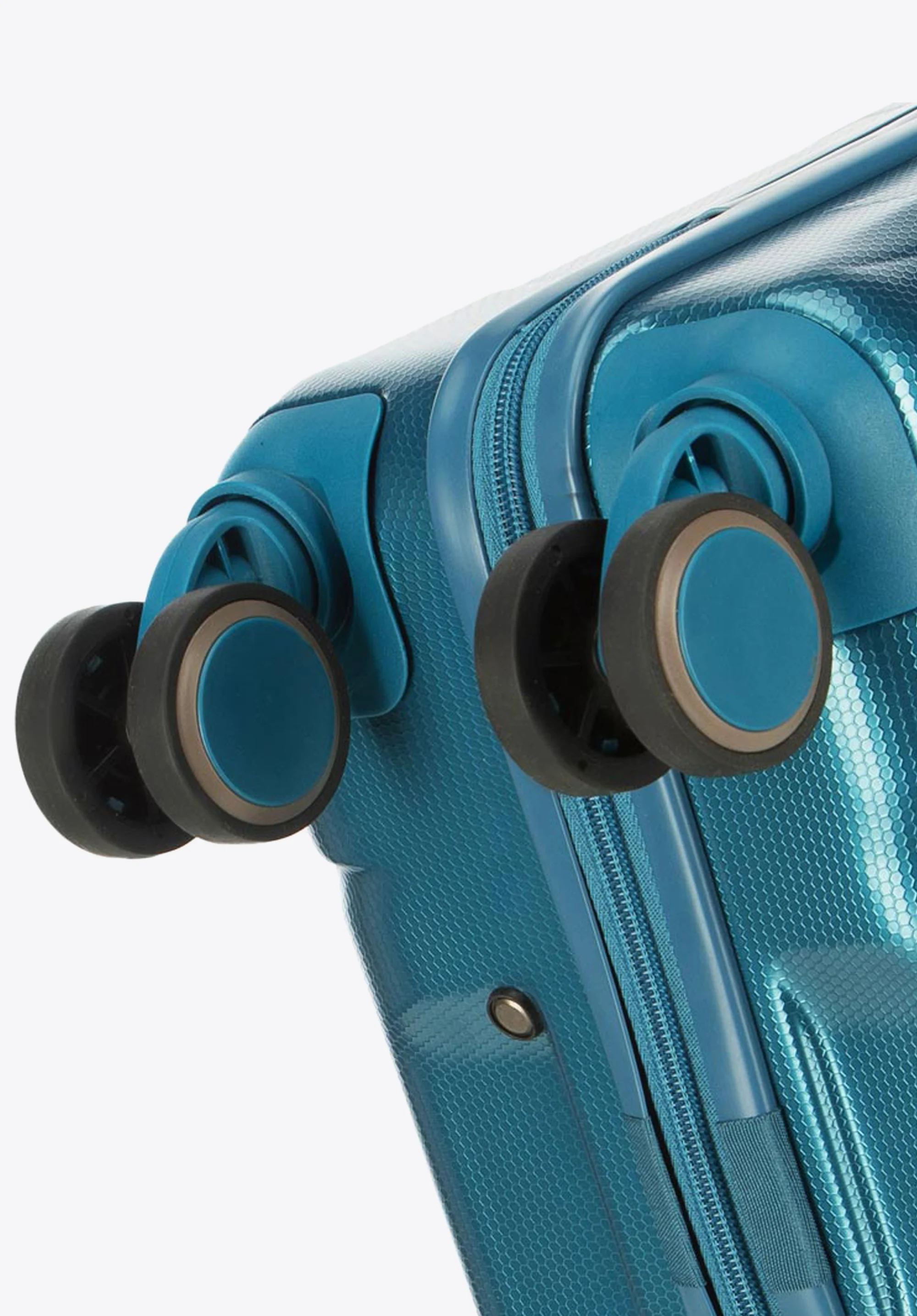 Walizka kabinowa z polikarbonu geometryczna