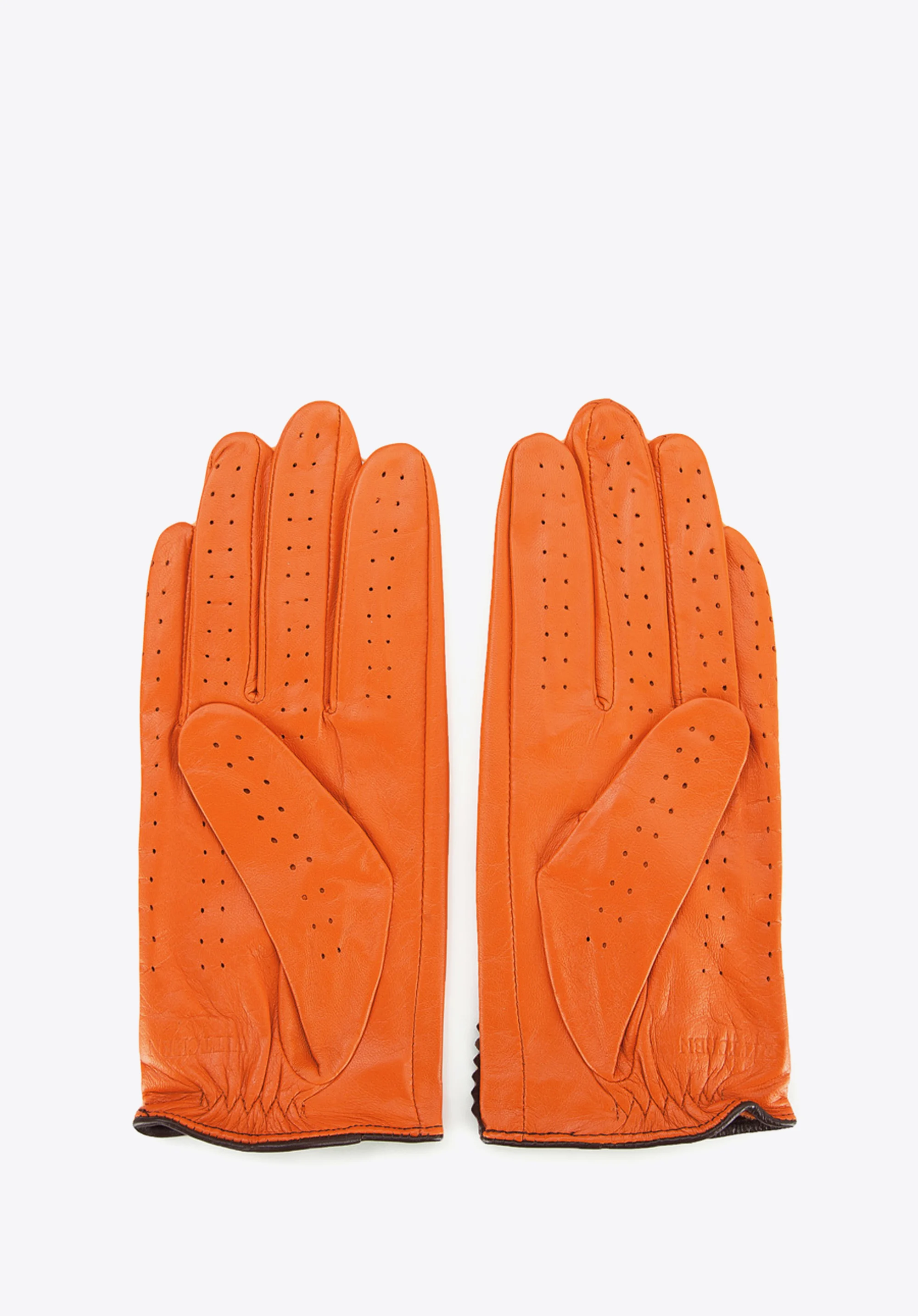 Damskie rękawiczki skórzane samochodowe